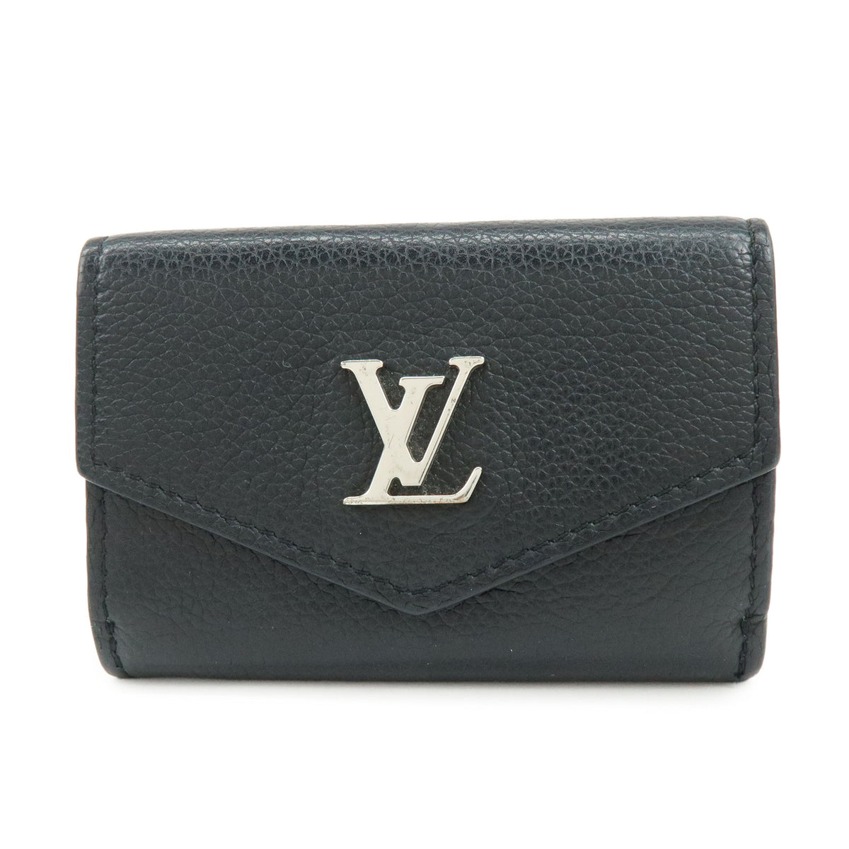 Louis Vuitton Portefeuille Lock Mini Compact Wallet Noir M63921