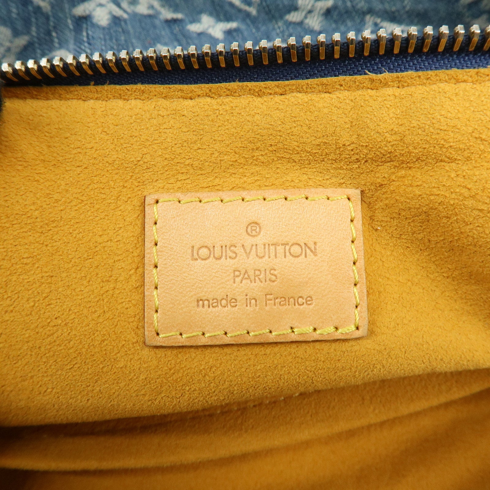 Louis Vuitton Monogram Denim Baggy PM 2Way Bag Shoulder Bag Blue M95049