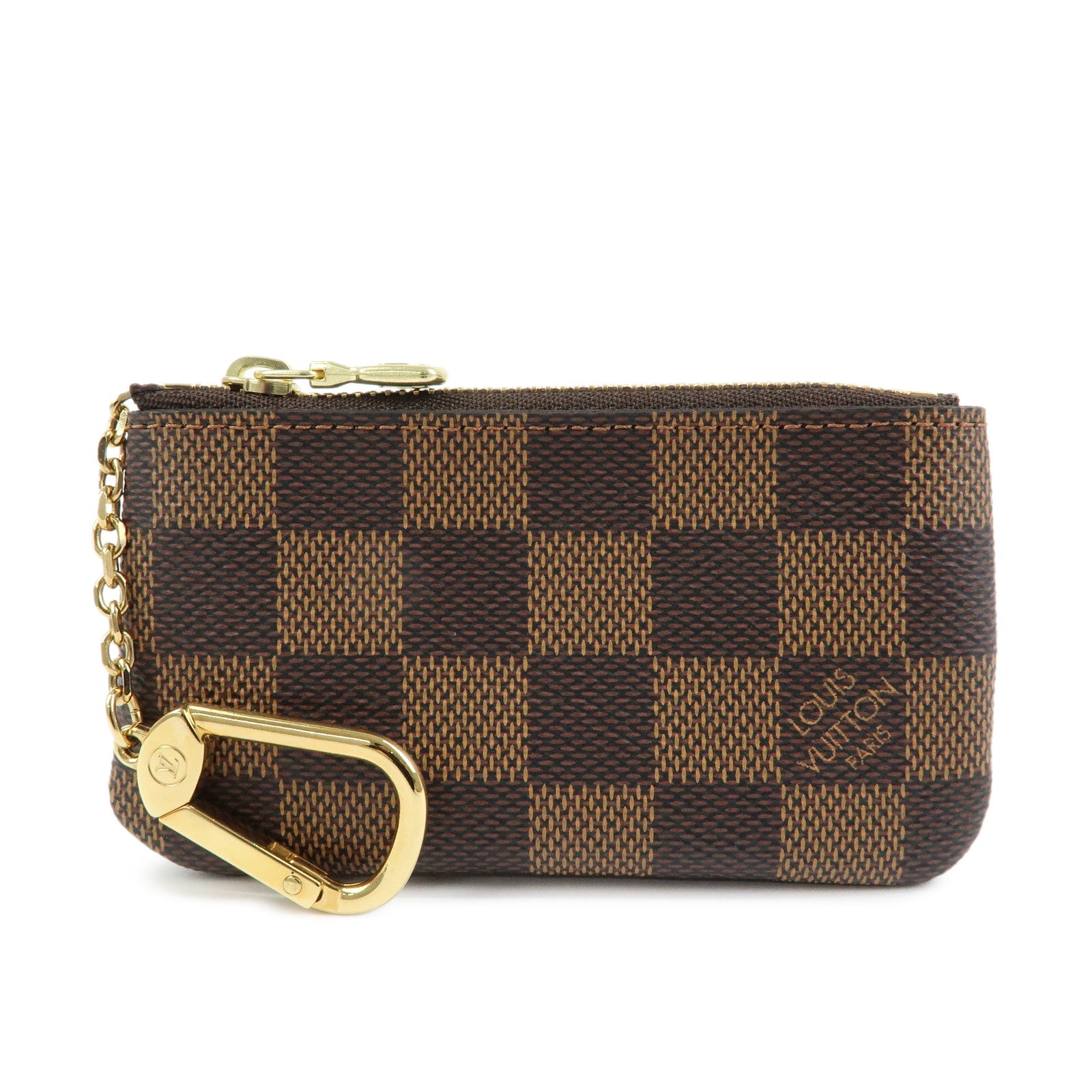 Louis Vuitton Damier Pochette Cles Coin Case Damier Ebene N62658