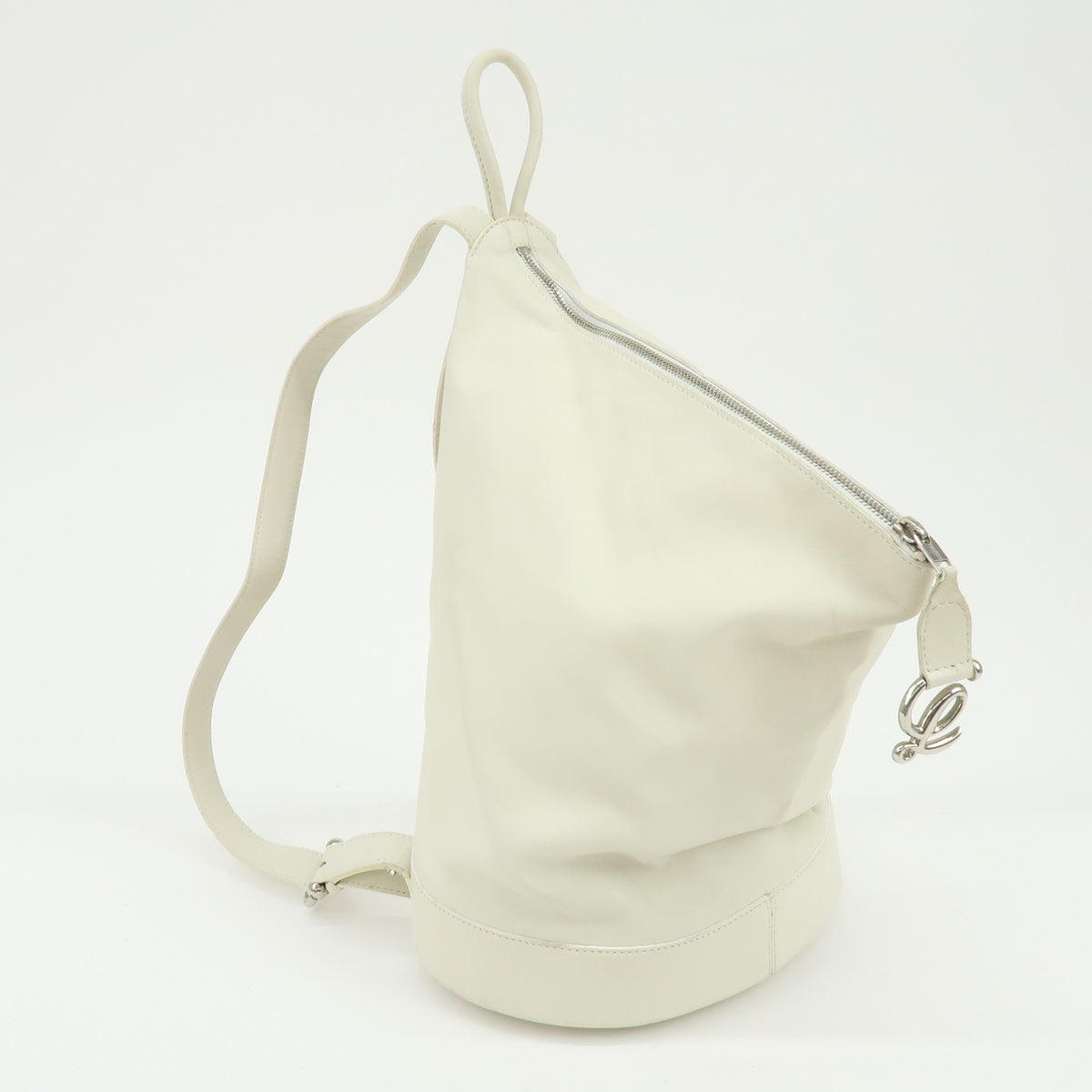 LOEWE Anton Leather Backpack Rucksack Ivory
