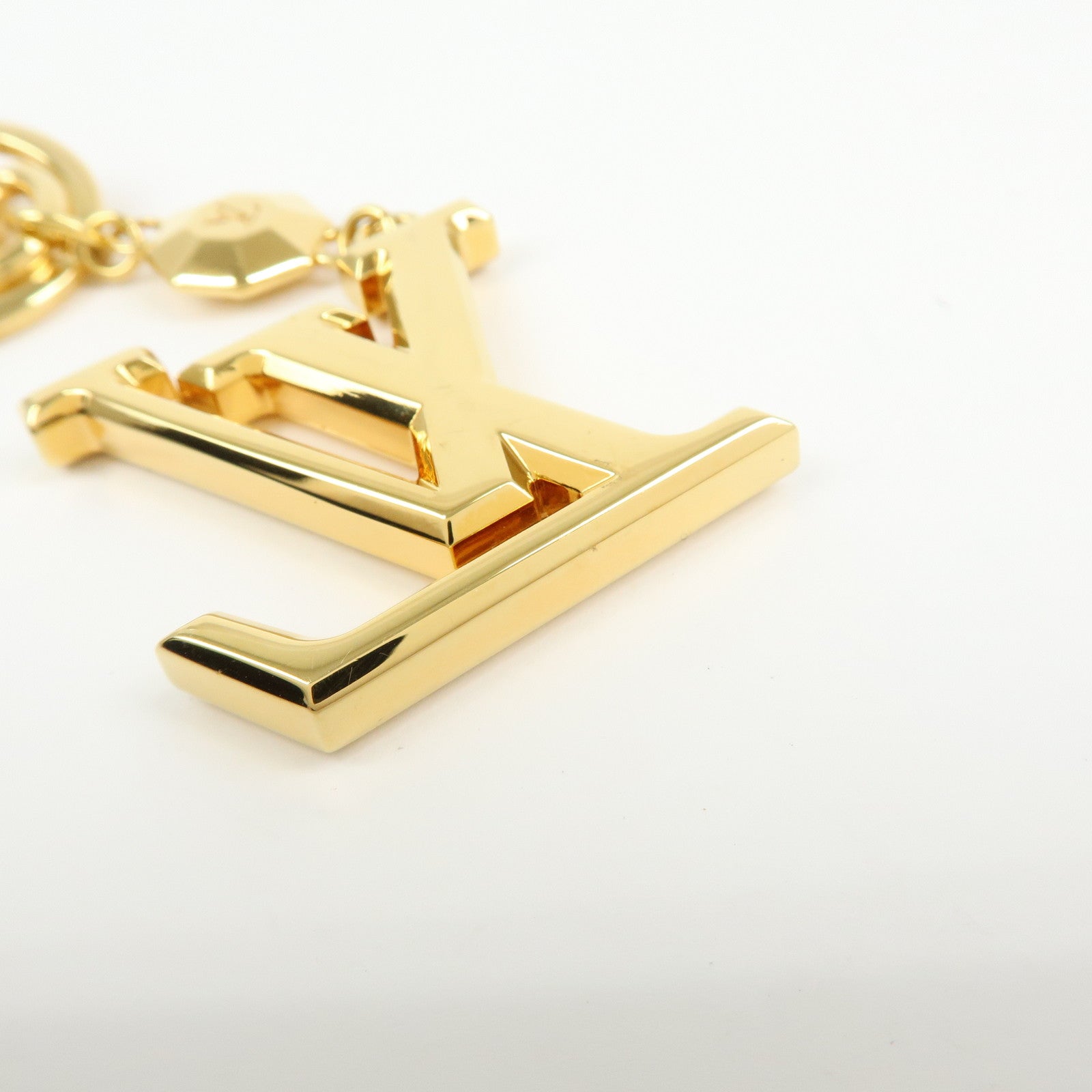 Louis Vuitton Porte Cles LV Facettes Bag Charm Gold M65216