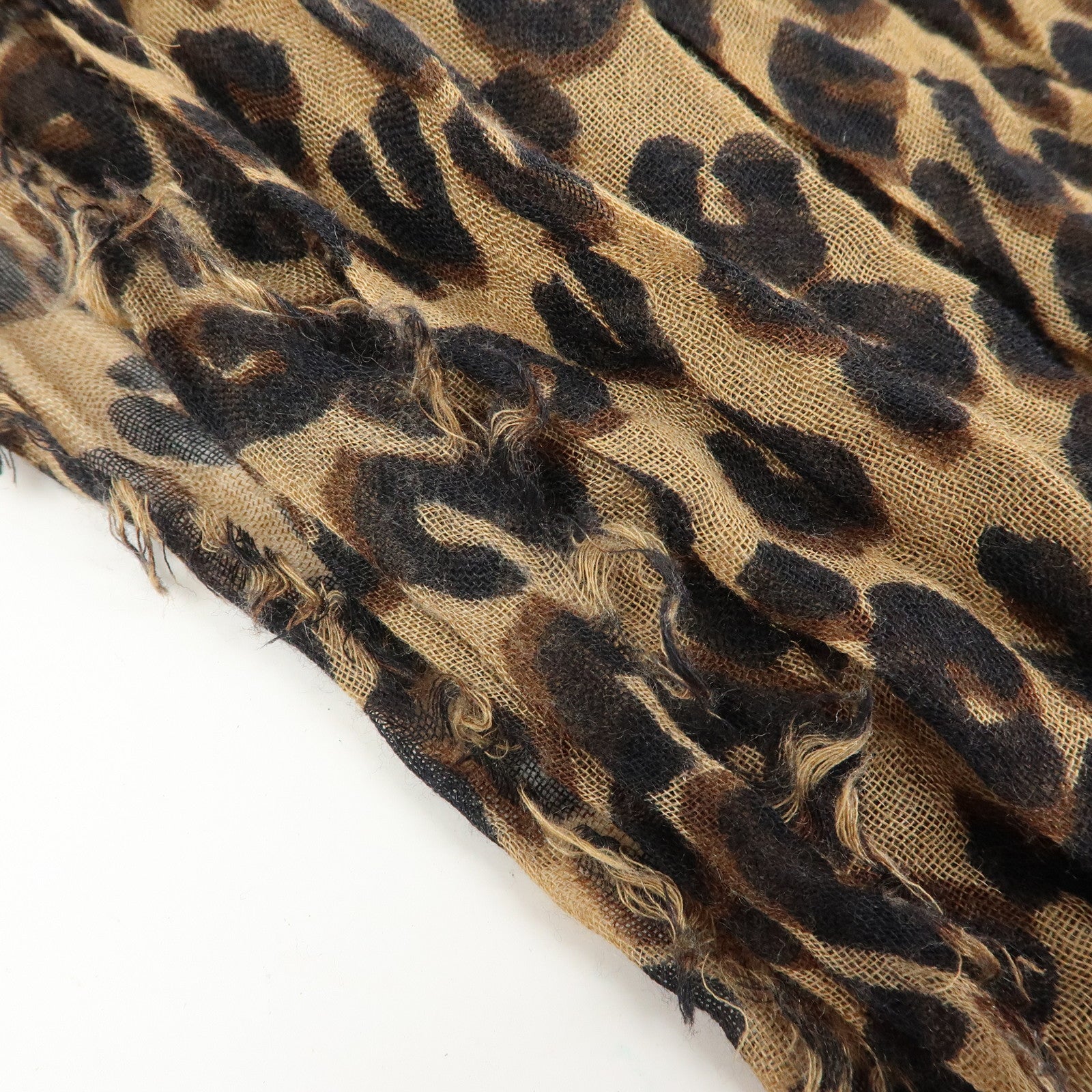 Louis Vuitton Etole Cashmere Silk Scarf Leopard Brown M72215