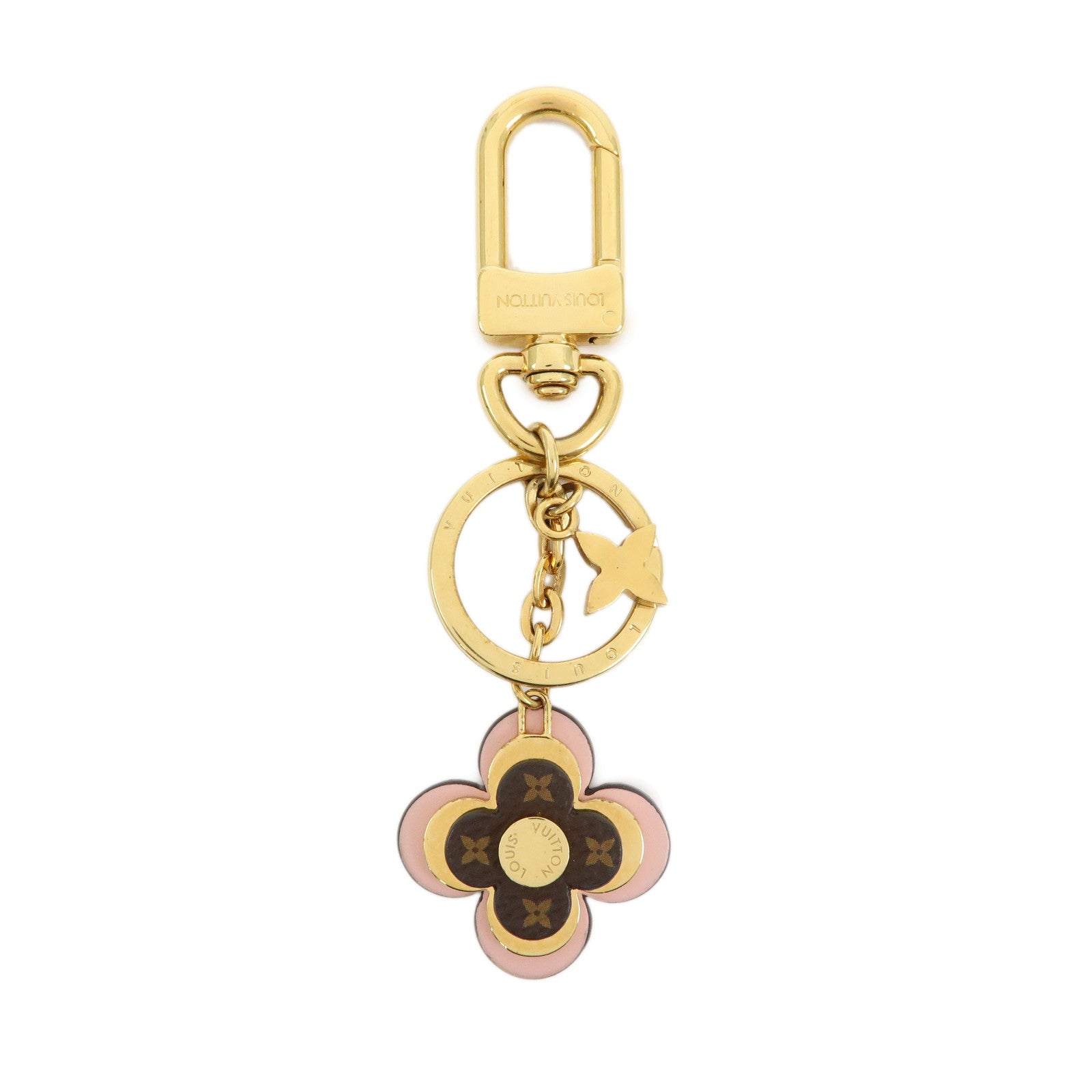 Louis Vuitton Porte Cles Blooming Flower BB Bag Charm Pink M63085