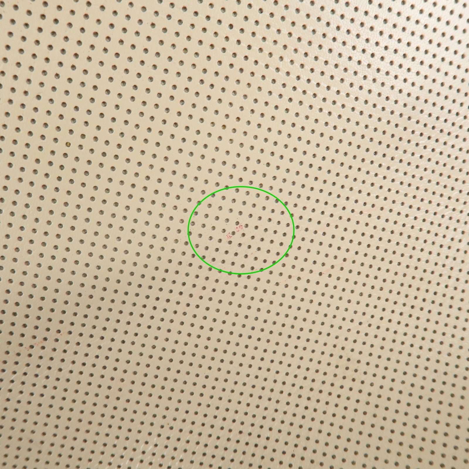 CHANEL COCO Mark Punching Leather Shoulder Bag Hand Bag Beige Red Used