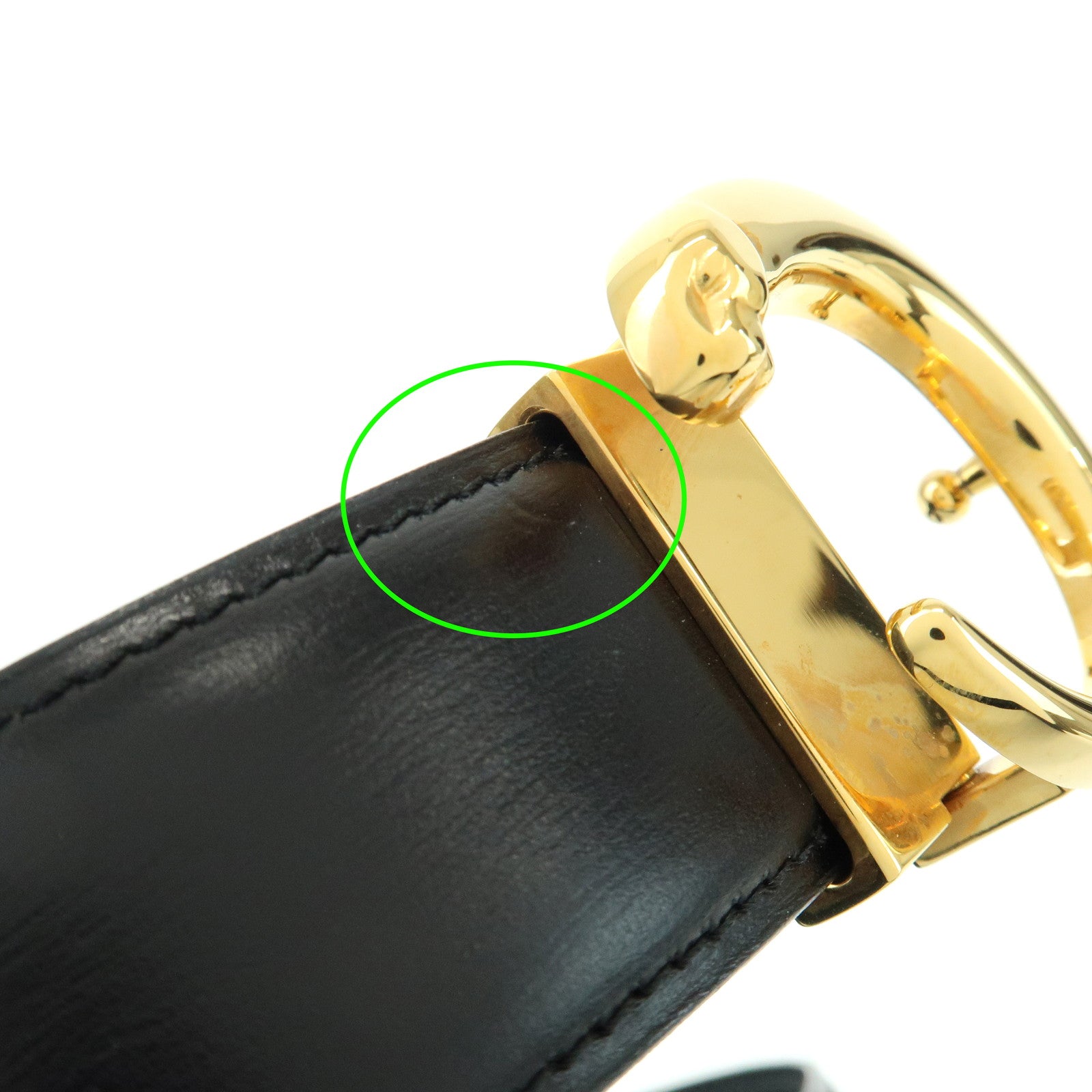 Cartier Must de Cartier Panthere Leather Belt Black