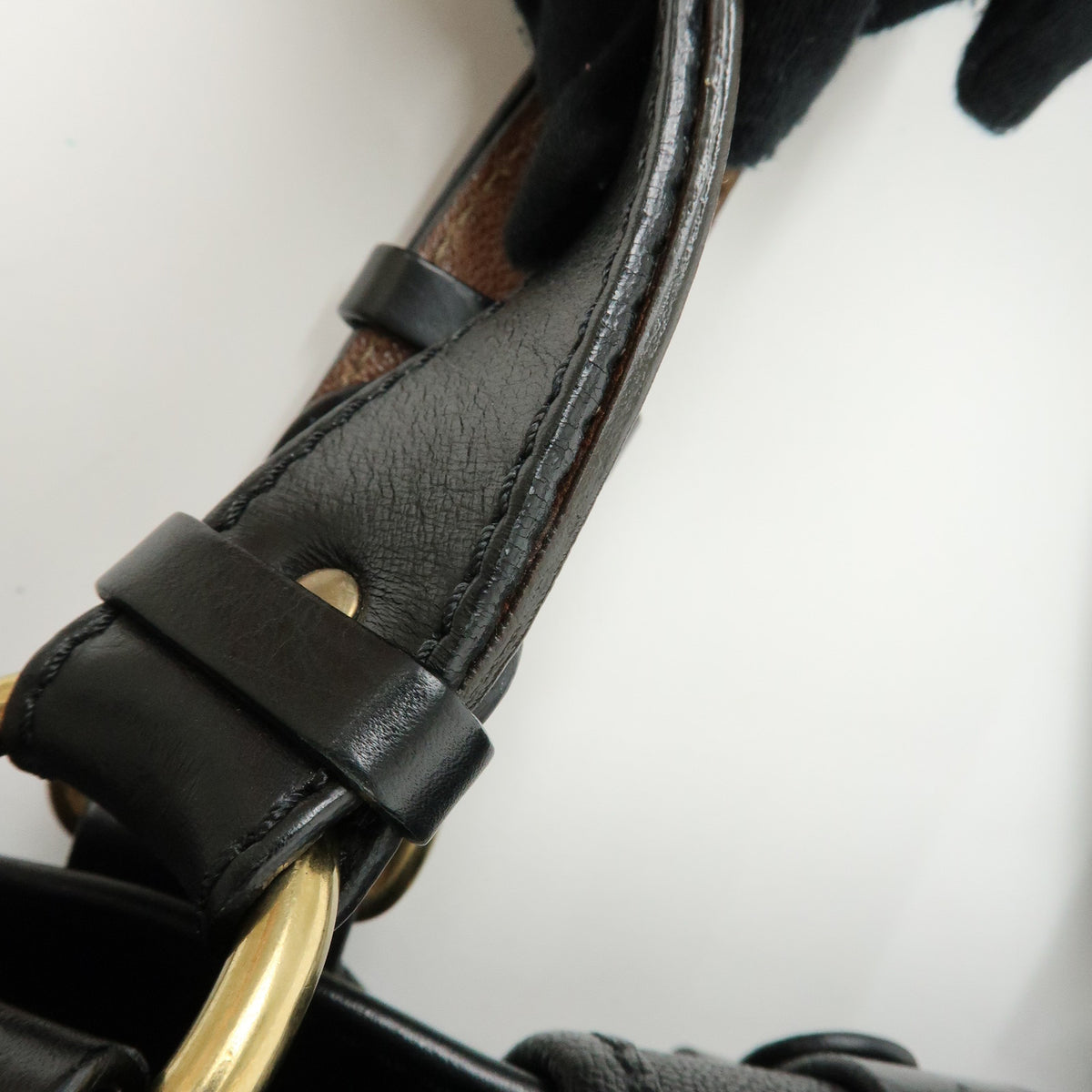 Chloe Kerala Leather Shoulder Bag Hand Bag Satchel Bag Black