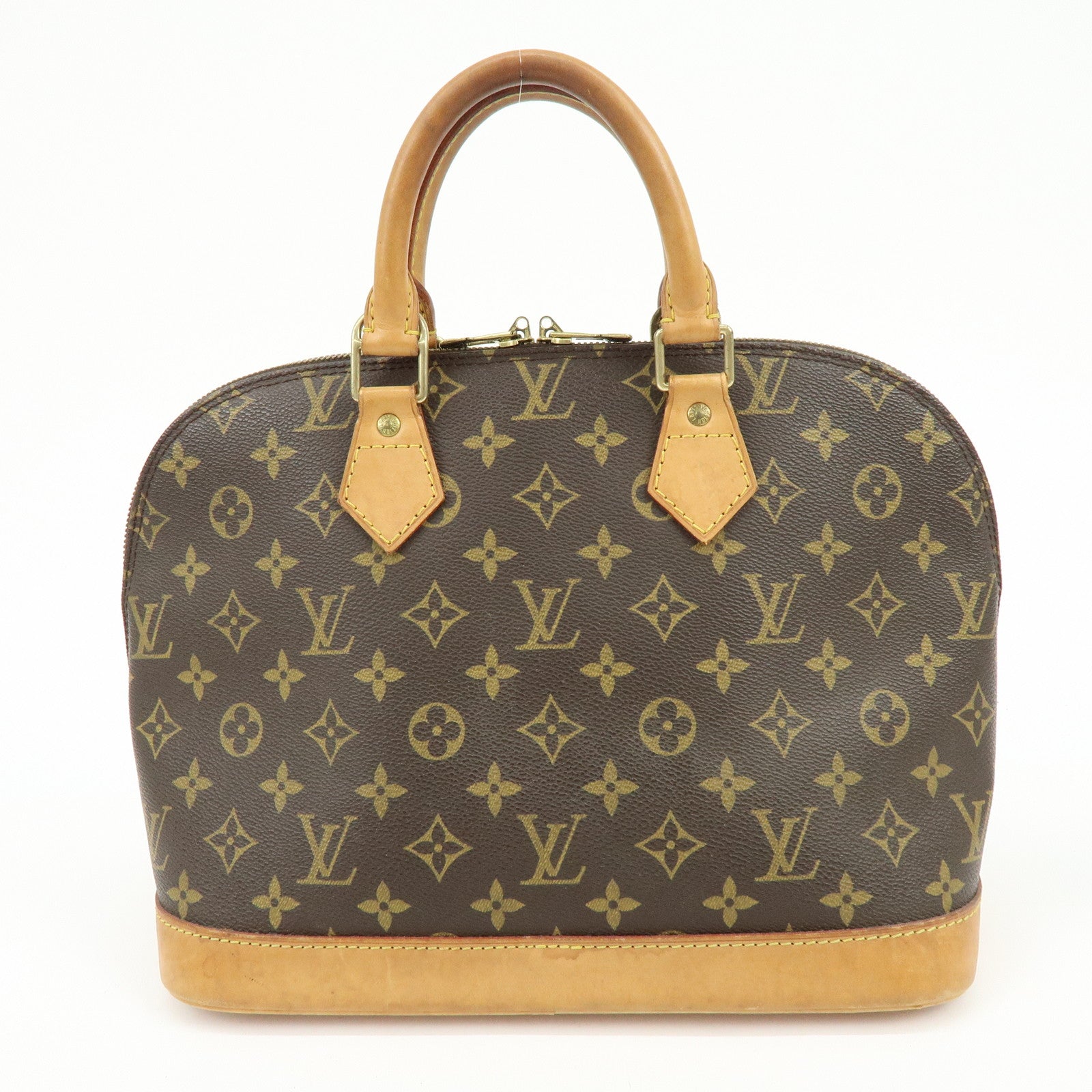 Louis Vuitton Monogram Canvas Alma Hand Bag Brown M51130