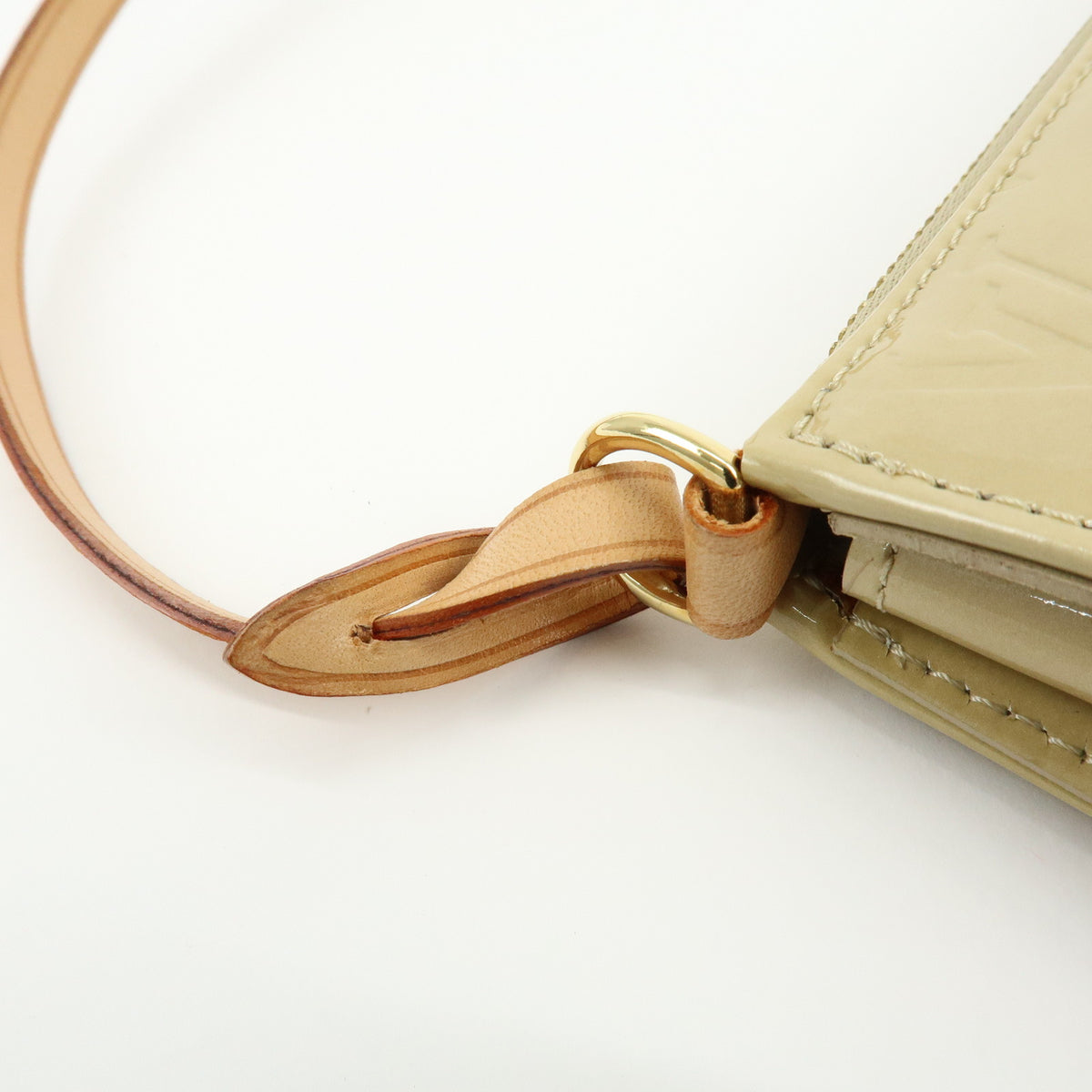 Louis Vuitton Monogram Vernis Flower Lexington Hand Bag Beige M92246