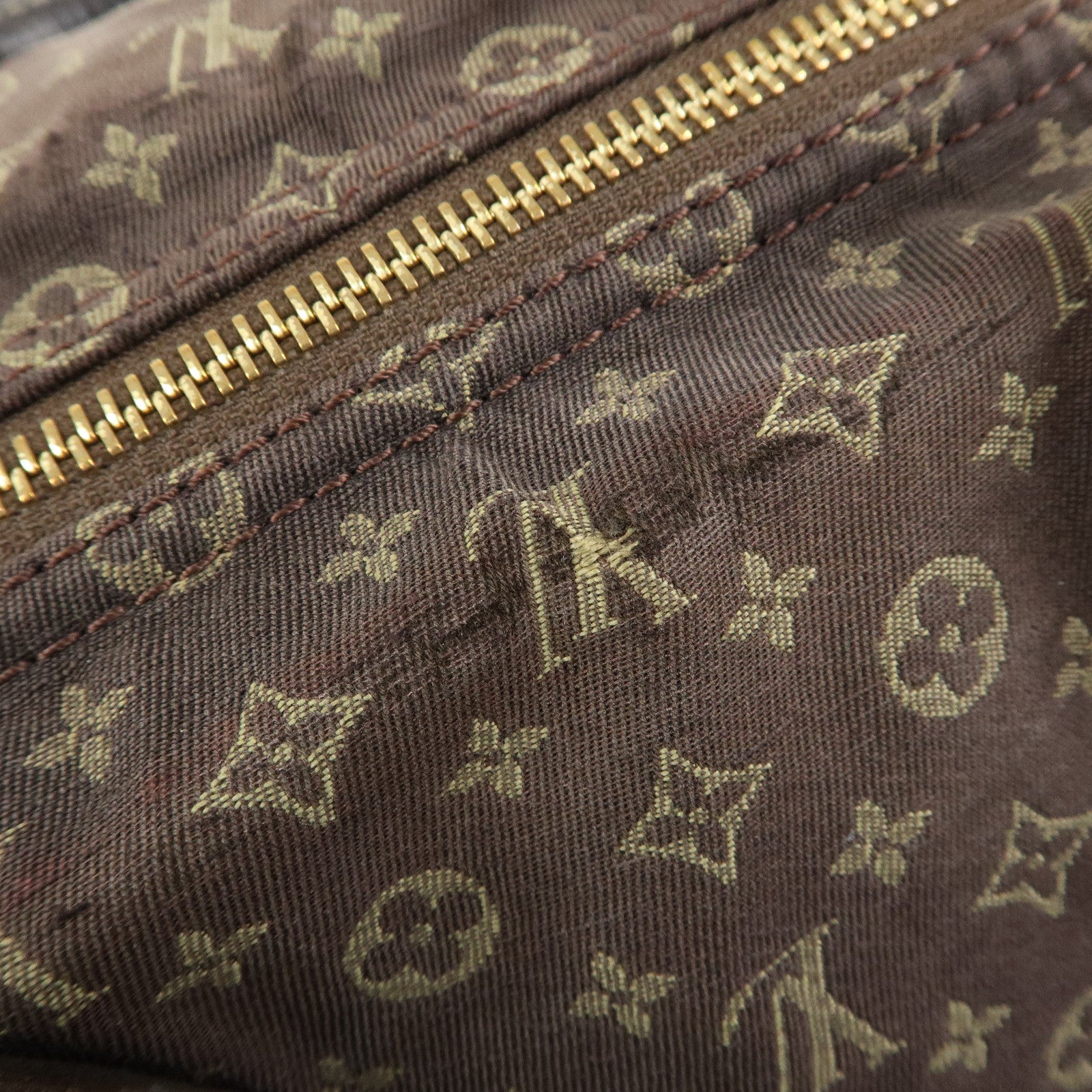 Louis Vuitton Monogram Mini Lin Speedy 30 Boston Bag Ebene M95224