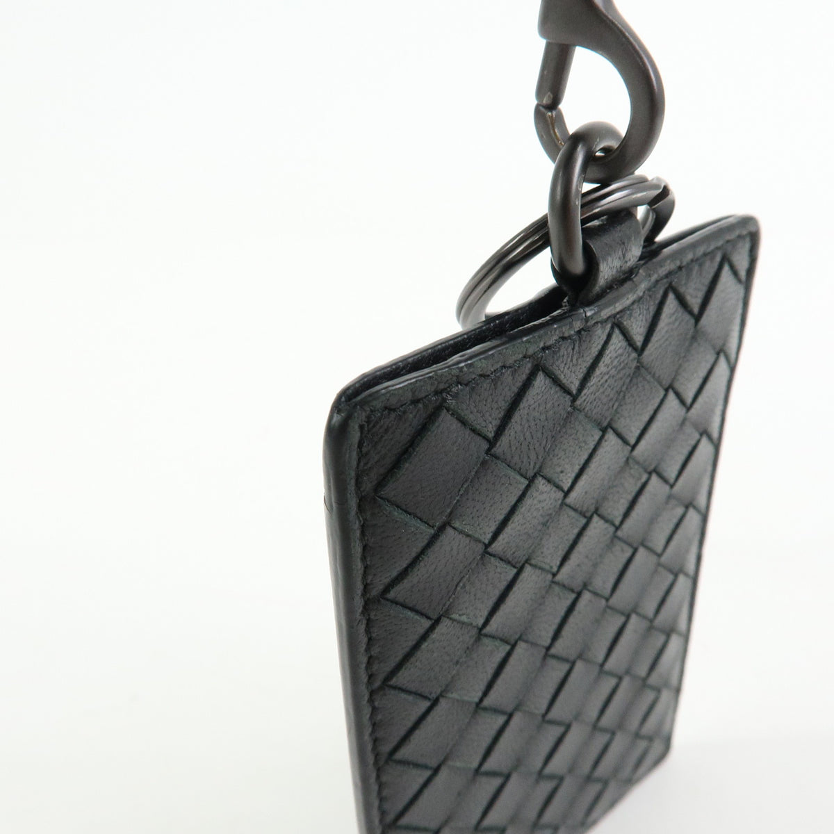 BOTTEGA VENETA Intrecciato Leather Shoulder Card Case Black