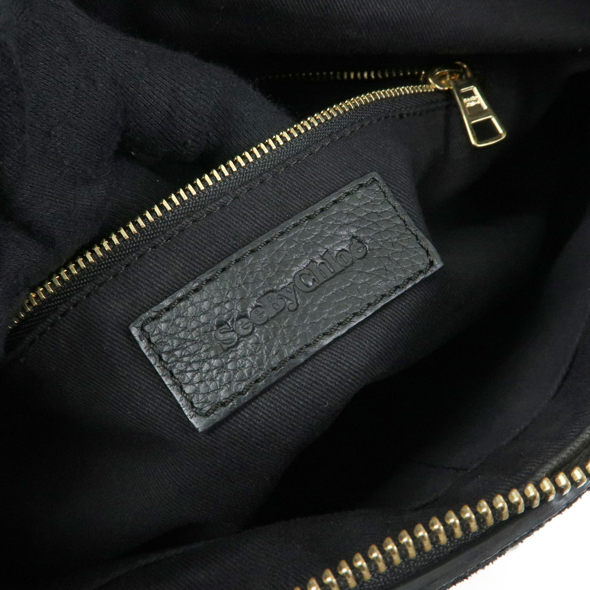 Chloe See By Chloe Joan Suede Leather 2Way Bag Shoulder Bag Black