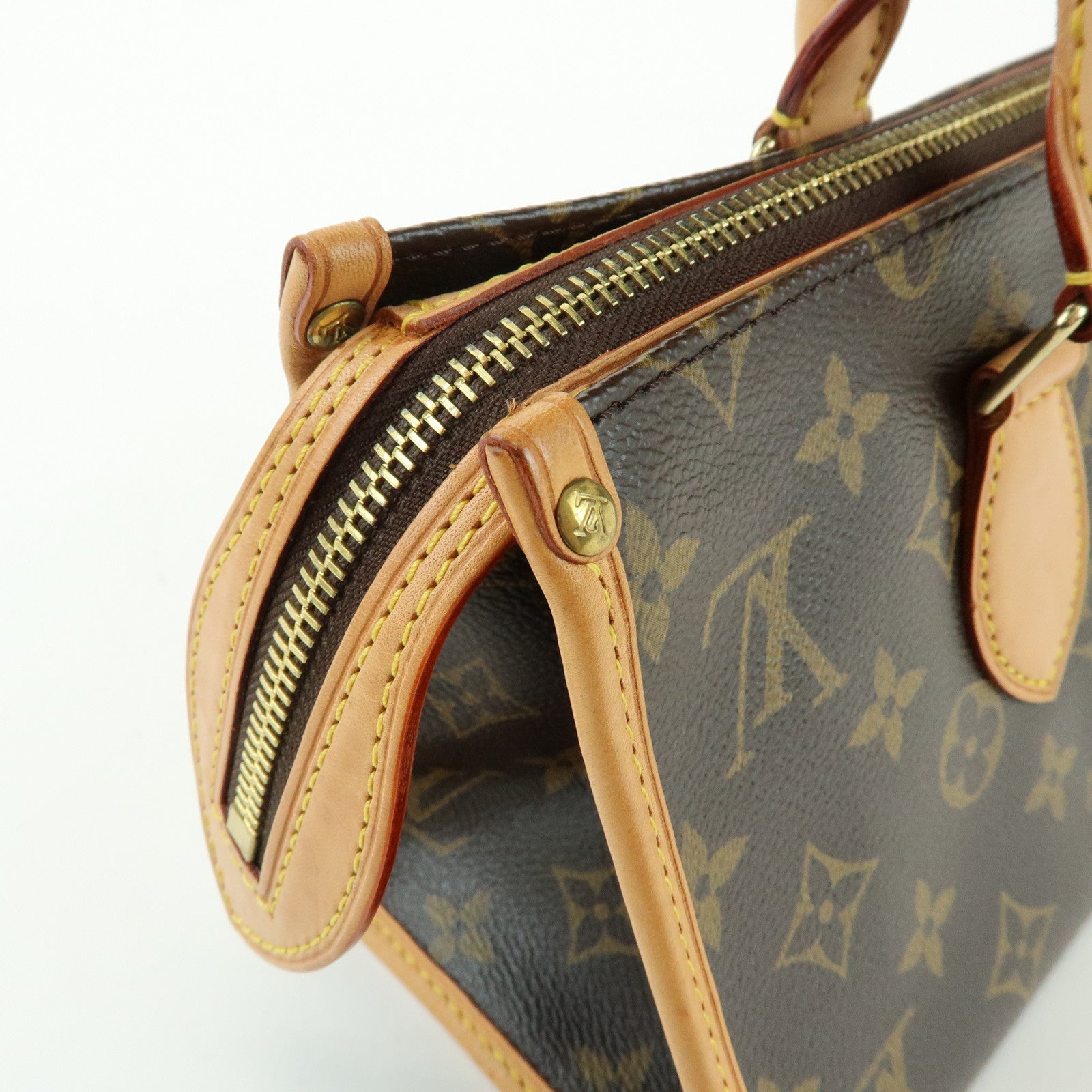 Louis Vuitton Monogram Popincourt Canvas Hand Bag Brown M40009