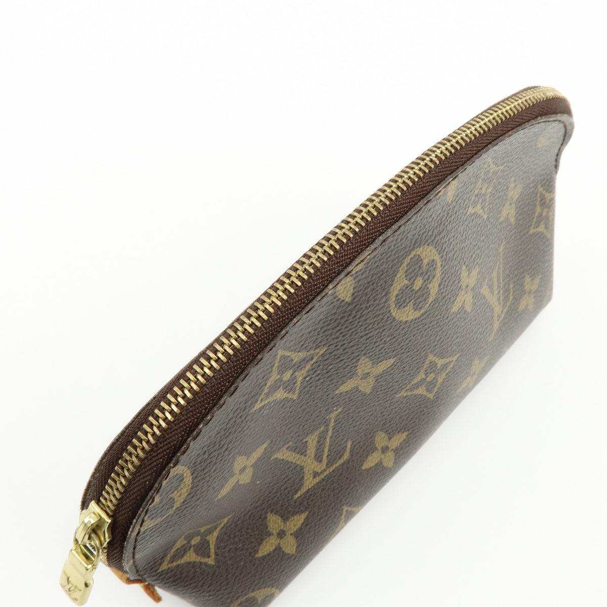 Louis Vuitton Monogram Pochette Cosmetic PM Pouch Brown M47515