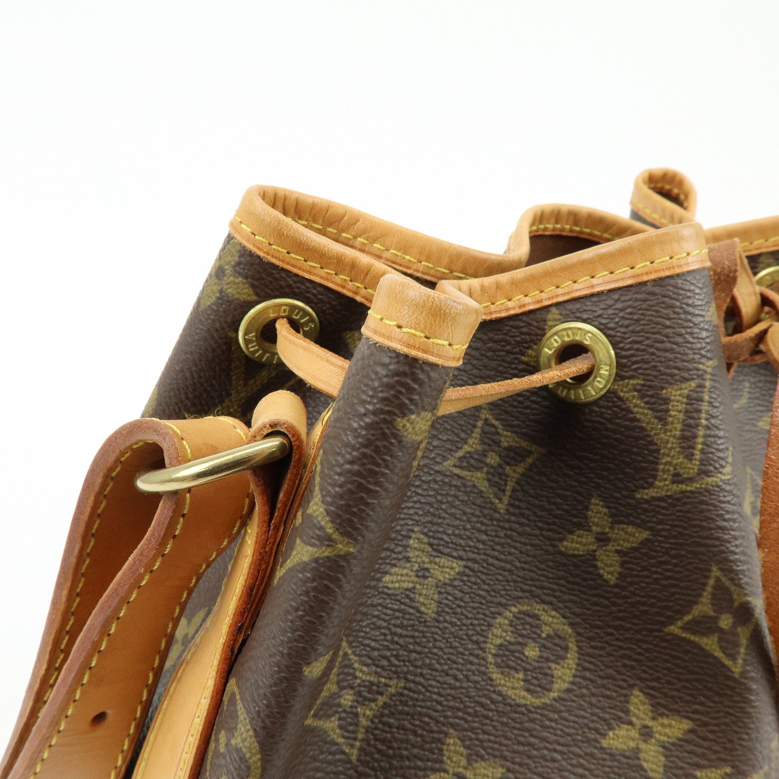 Louis Vuitton Monogram Petit Noe Shoulder Bag Brown M42226