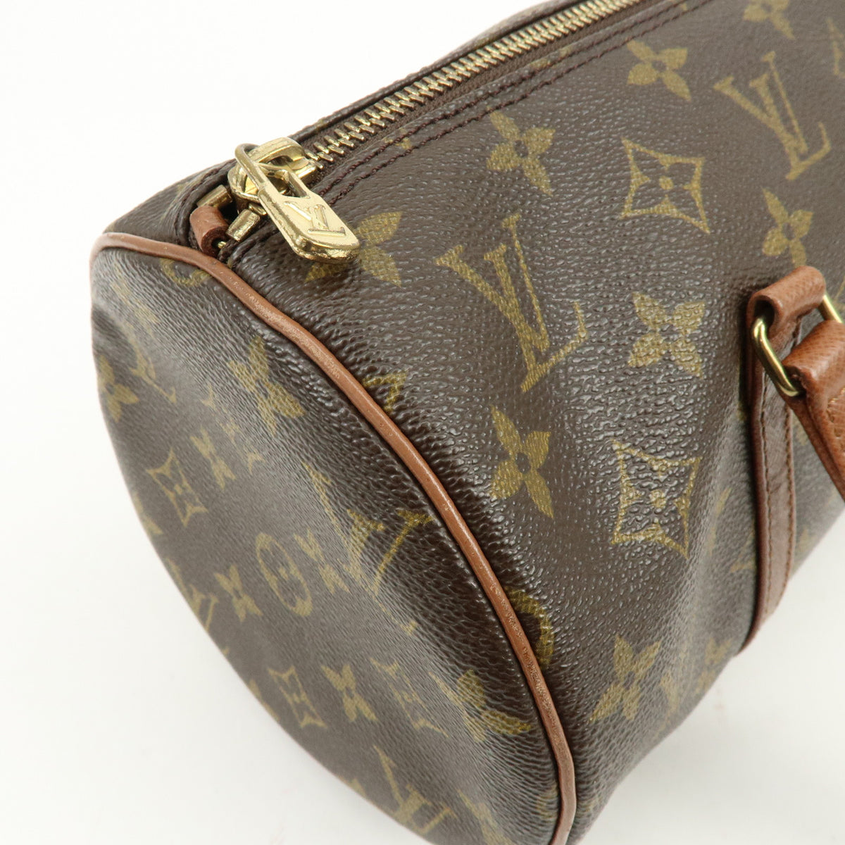 Louis Vuitton Monogram Papillon 30 Hand Bag Brown M51365