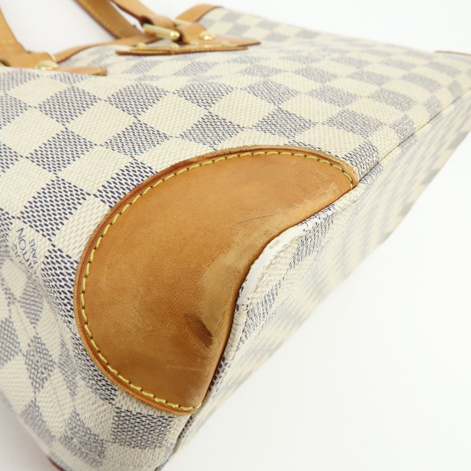 Louis Vuitton Damier Azur Hampstead PM Hand Bag Ivory N51207