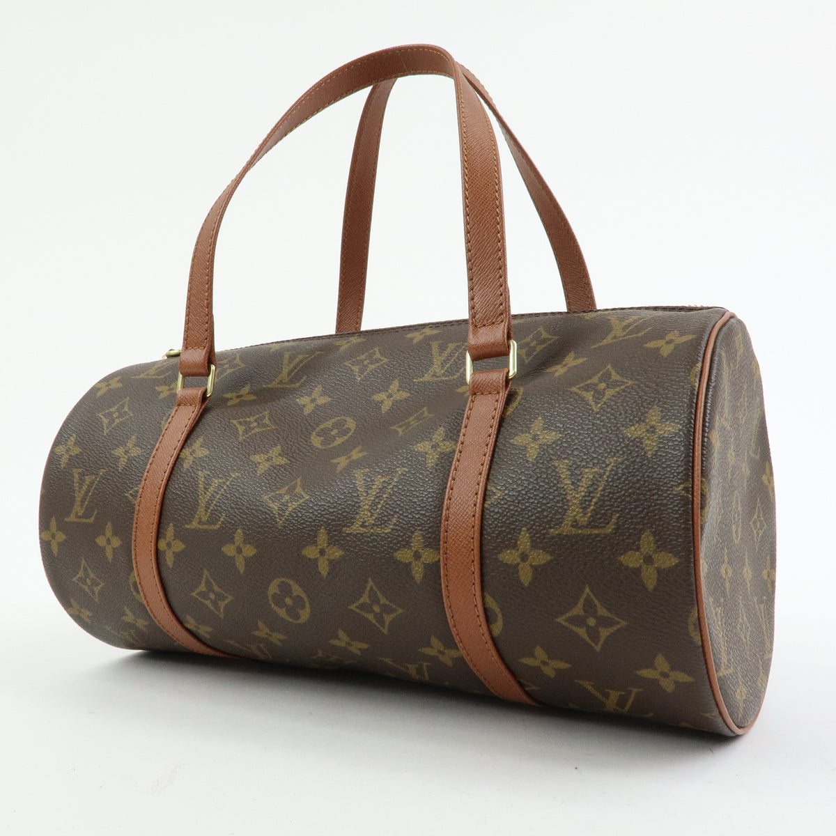 Louis Vuitton Monogram Papillon 30 Hand Bag Brown M51365