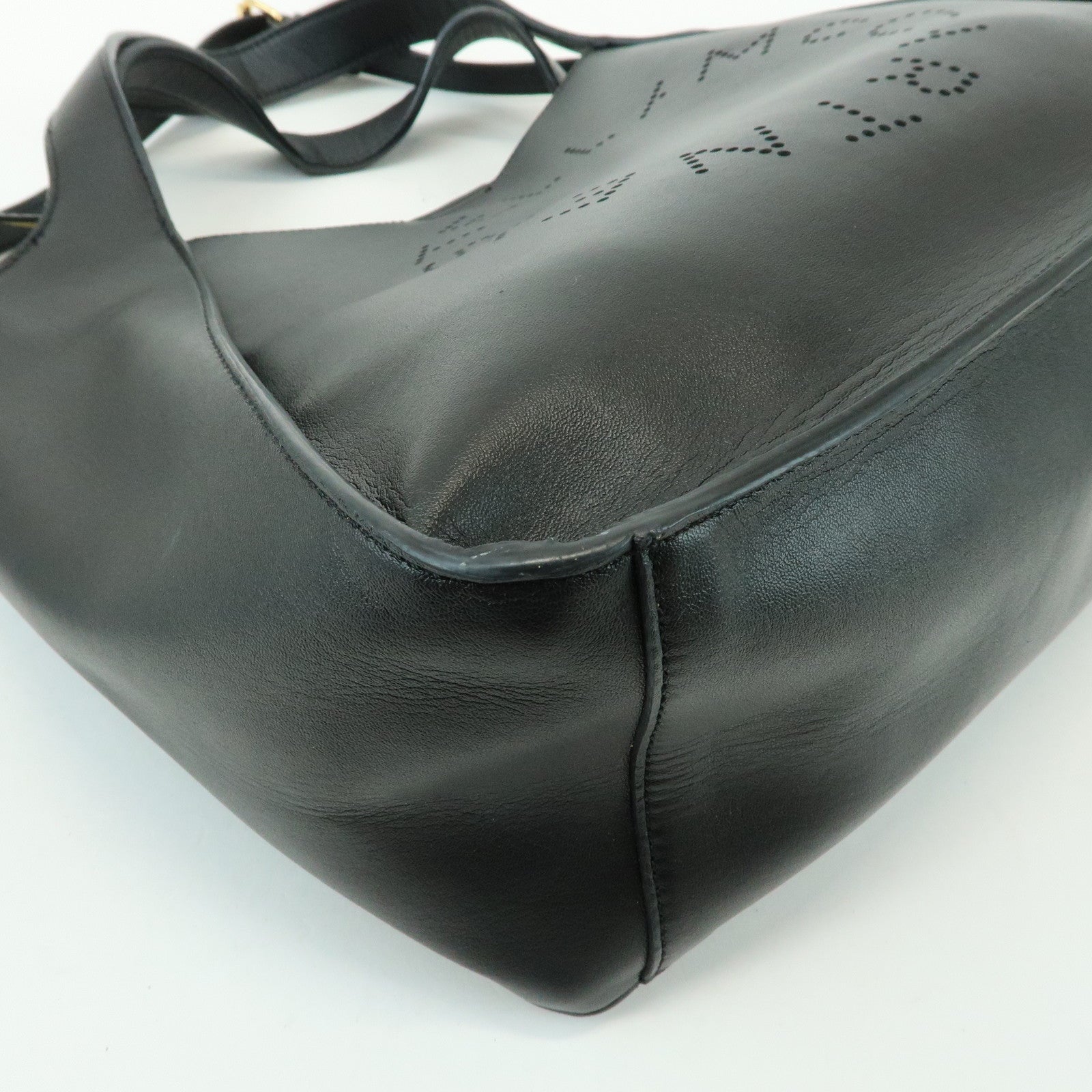 STELLA MCCARTNEY Faux Leather 2Way Bag Hand Bag Shoulder Bag Black