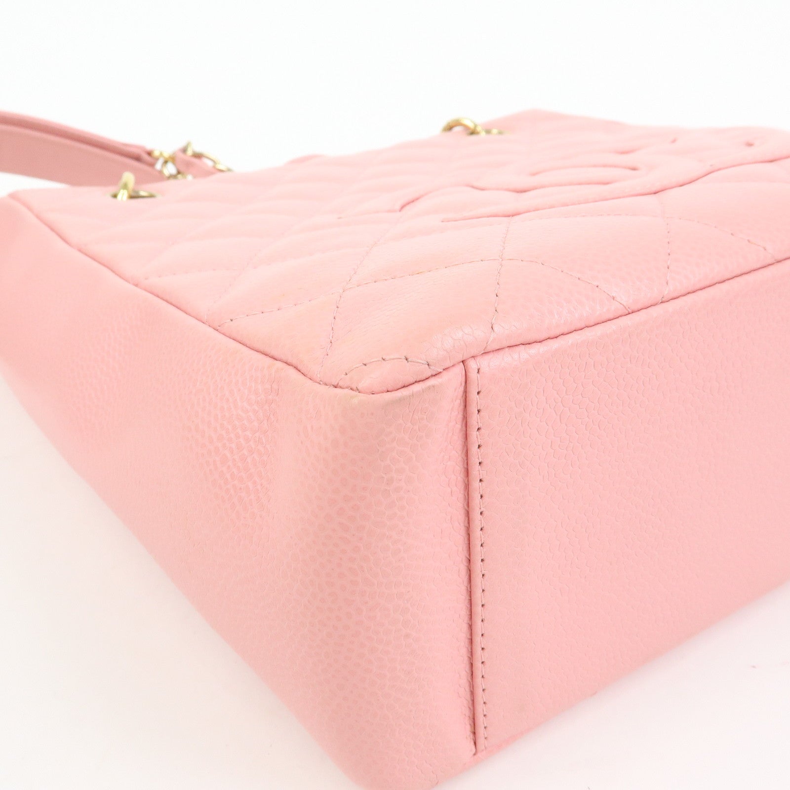 CHANEL COCO Mark Caviarskin PST Chain Tote Bag Shoulder Bag Pink