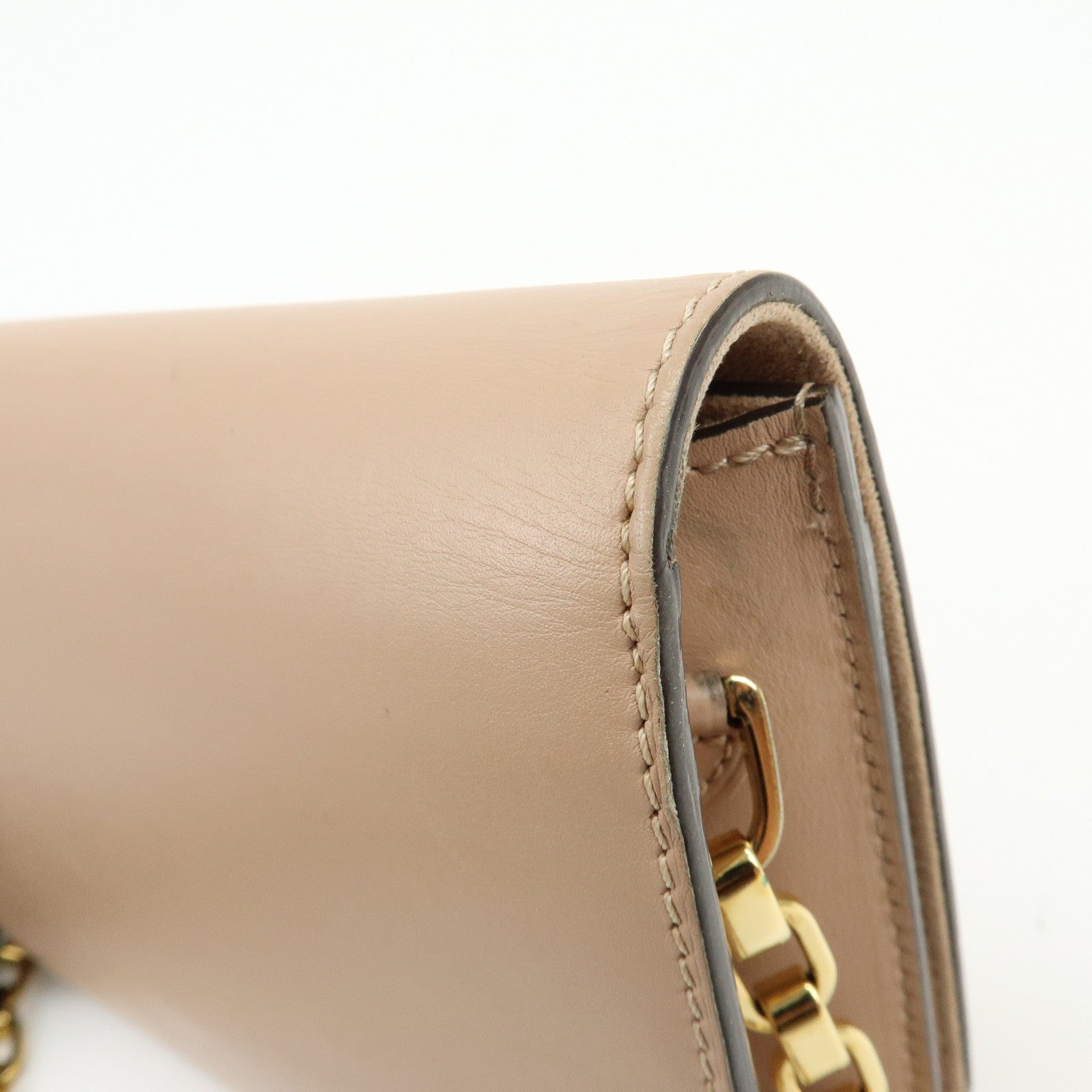 Louis Vuitton Pochette Louise GM Leather Chain Shoulder Bag Pink