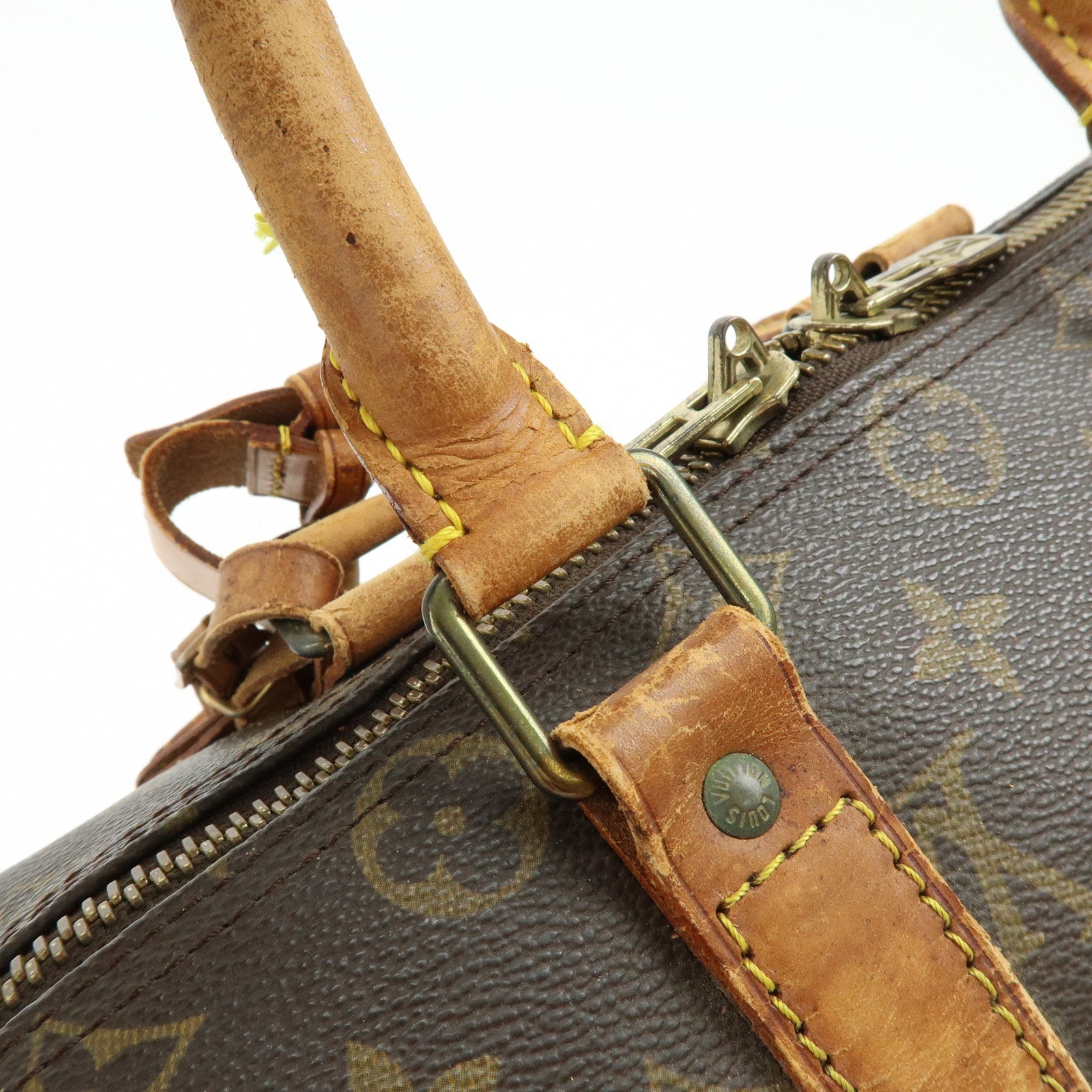 Louis Vuitton Monogram Keep All Bandouliere 45 Boston Bag M41418