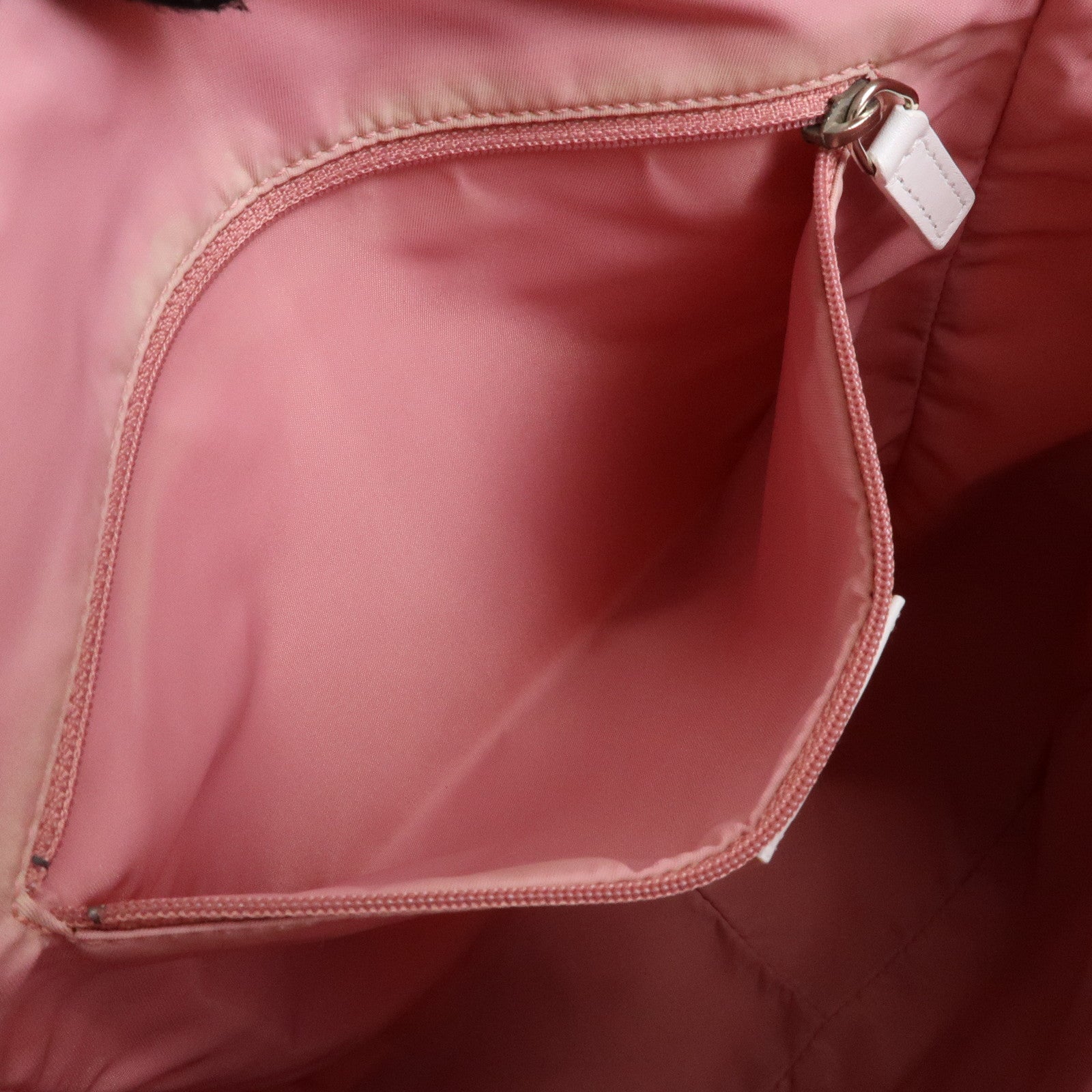 Christian Dior Trotter Jacquard Canvas Leather Tote Bag Pink White