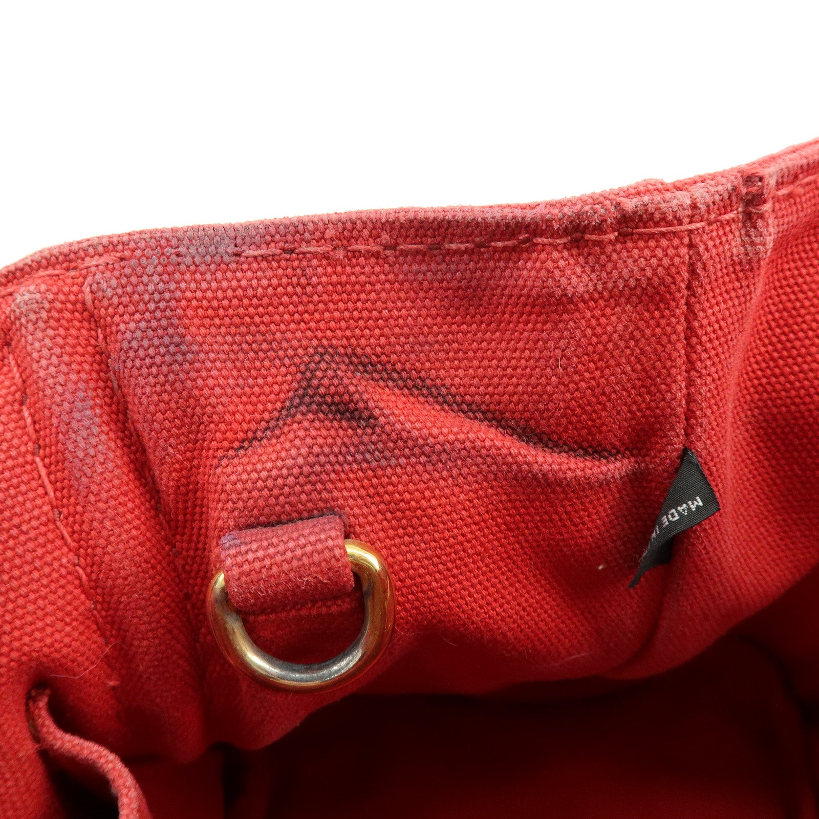 PRADA Triangle Logo Canapa Mini Canvas 2Way Hand Shoulder Bag B2439G