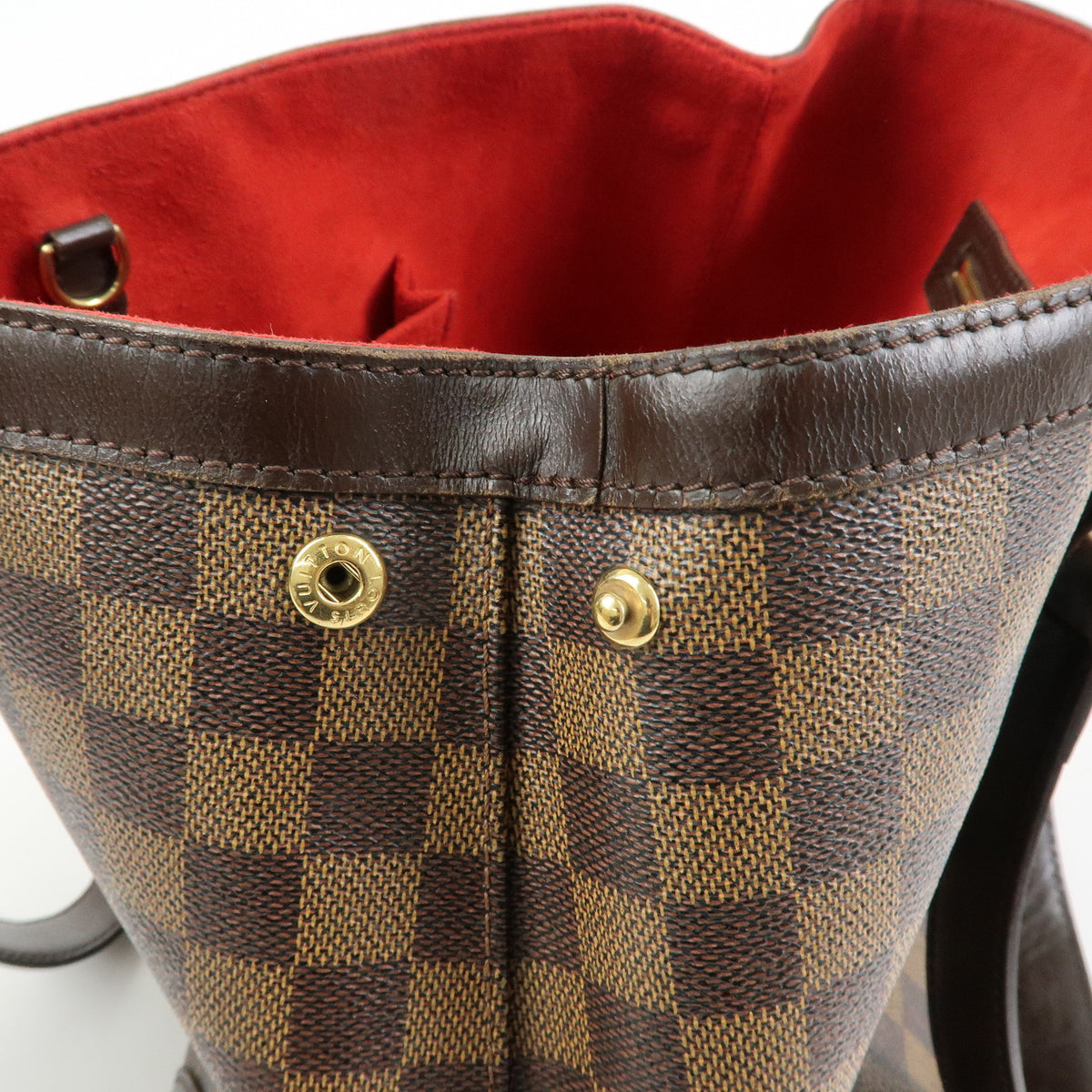 Louis Vuitton Damier Ebene Hampstead PM Hand Bag Tote Bag N51205