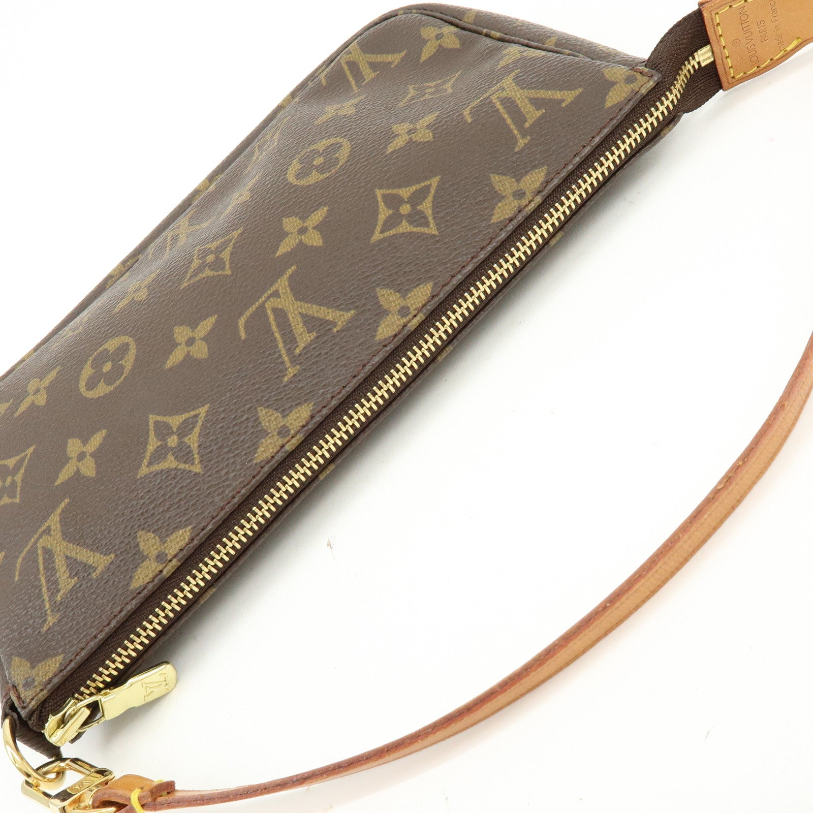 Louis Vuitton Monogram Pochette Accessoires Hand Bag Brown M51980
