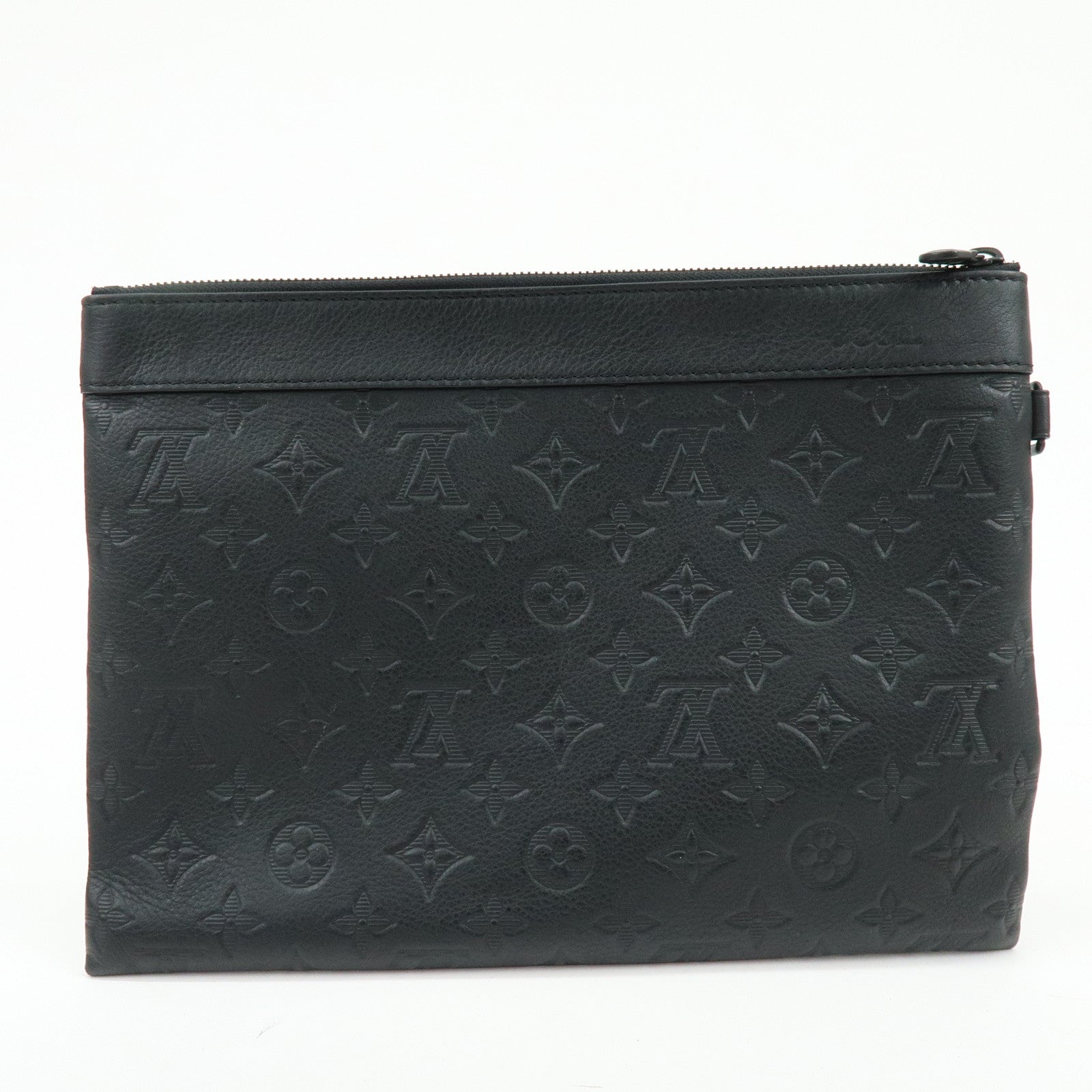 Louis Vuitton Monogram Shadow Leather Pochette To-Go Clutch Bag M81570