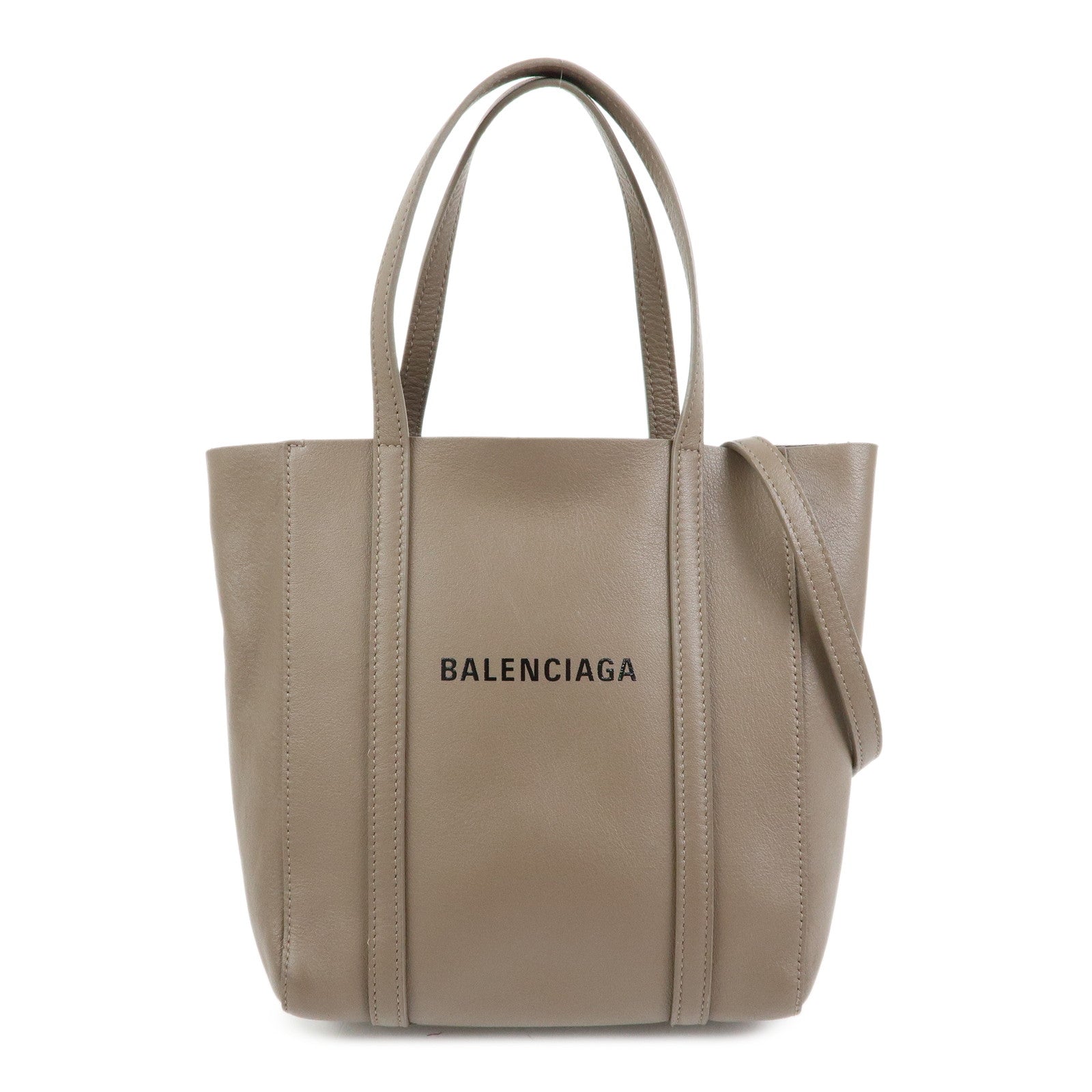 BALENCIAGA Everyday Tote XXS Leather 2Way Tote Bag Light Brown 551815