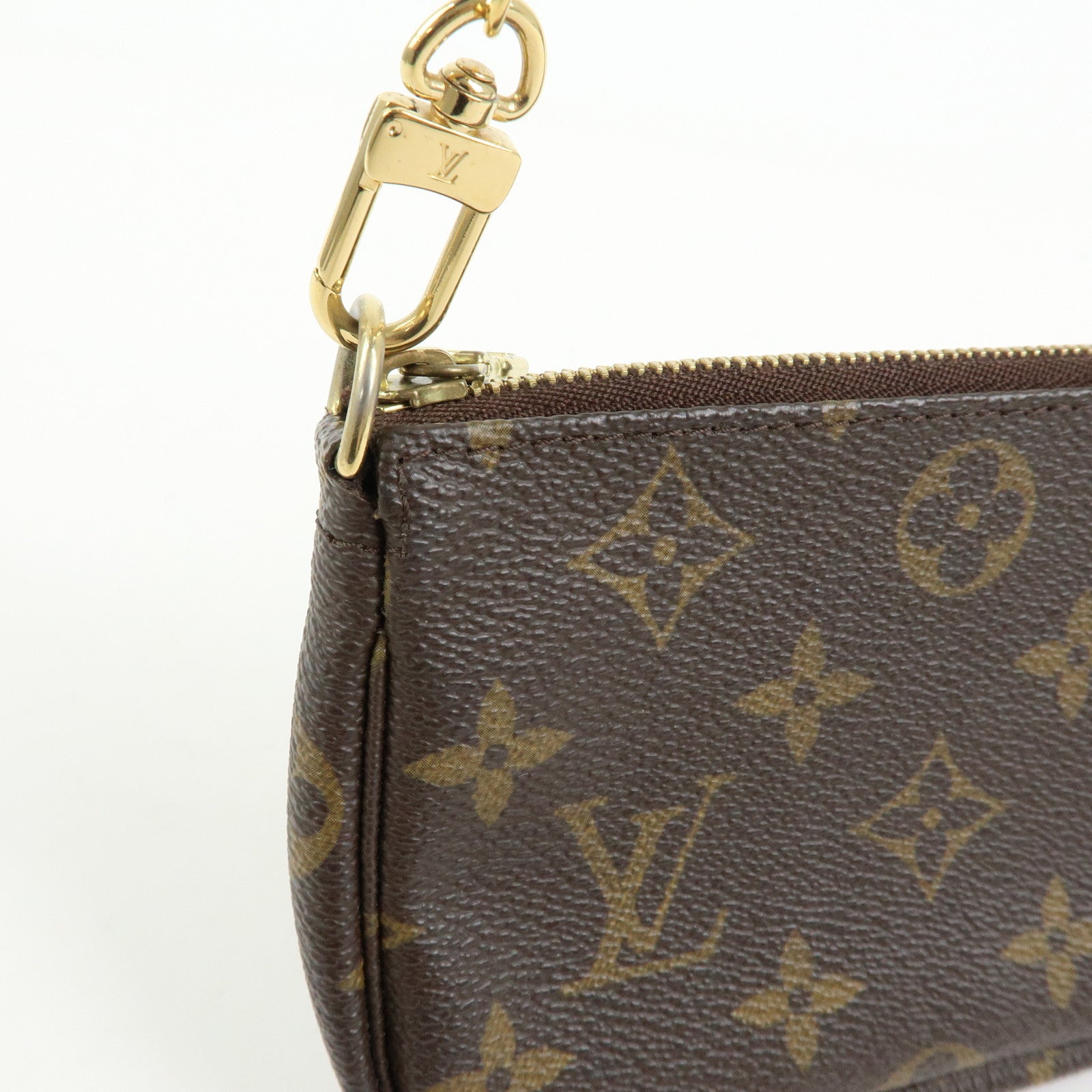 Louis Vuitton Monogram Mini Pochette Accessoires Pouch Brown M58009