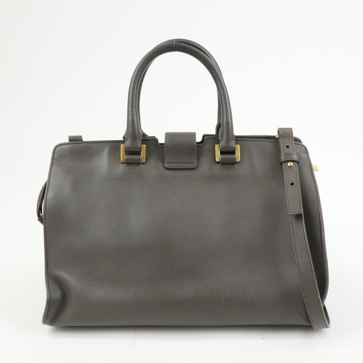 SAINT LAURENT PARIS Petit Cabas Y Line Leather 2Way Hand Bag 311210