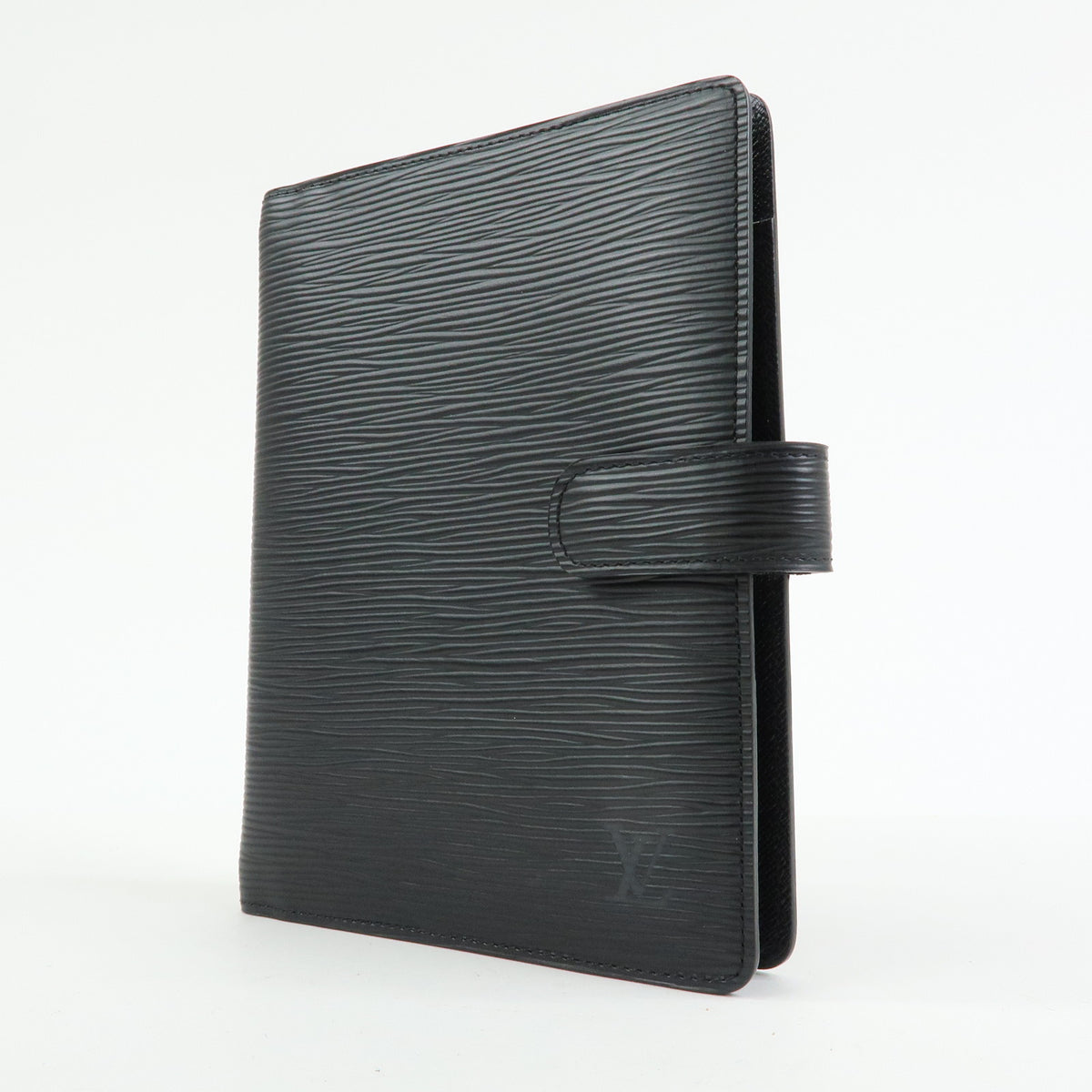 Louis Vuitton Epi Leather Agenda MM Planner Cover Noir R20042