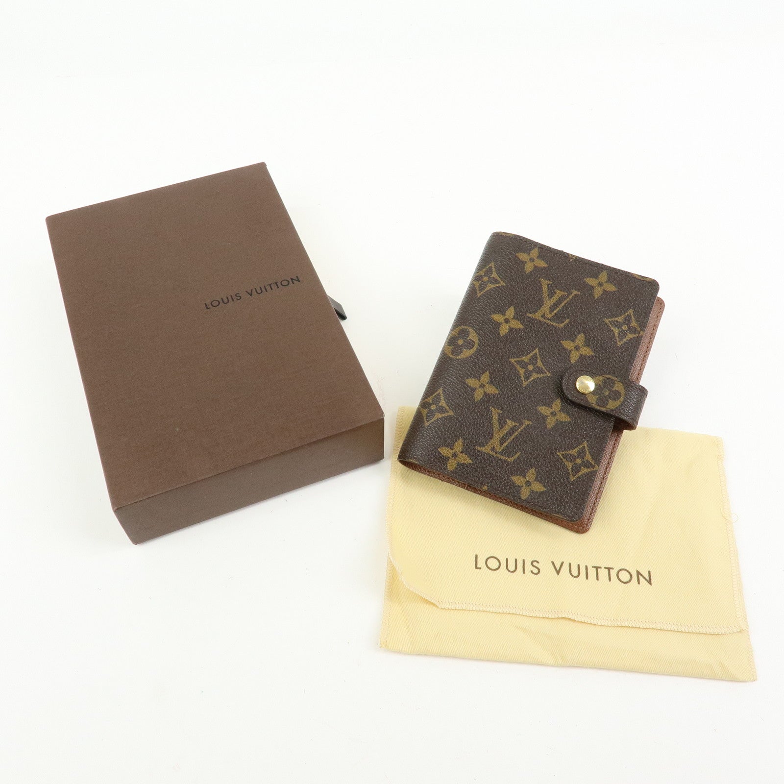 Louis Vuitton Monogram Agenda PM Planner Cover Brown R20005
