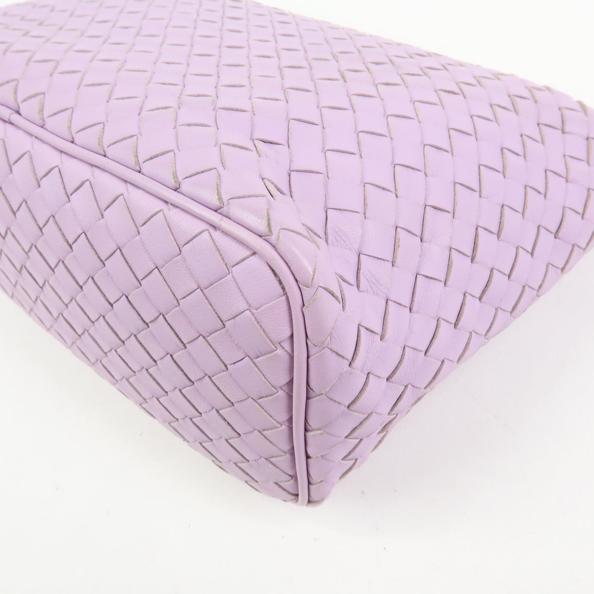 BOTTEGA VENETA Intrecciato Leather Shoulder Bag Lavender 239988