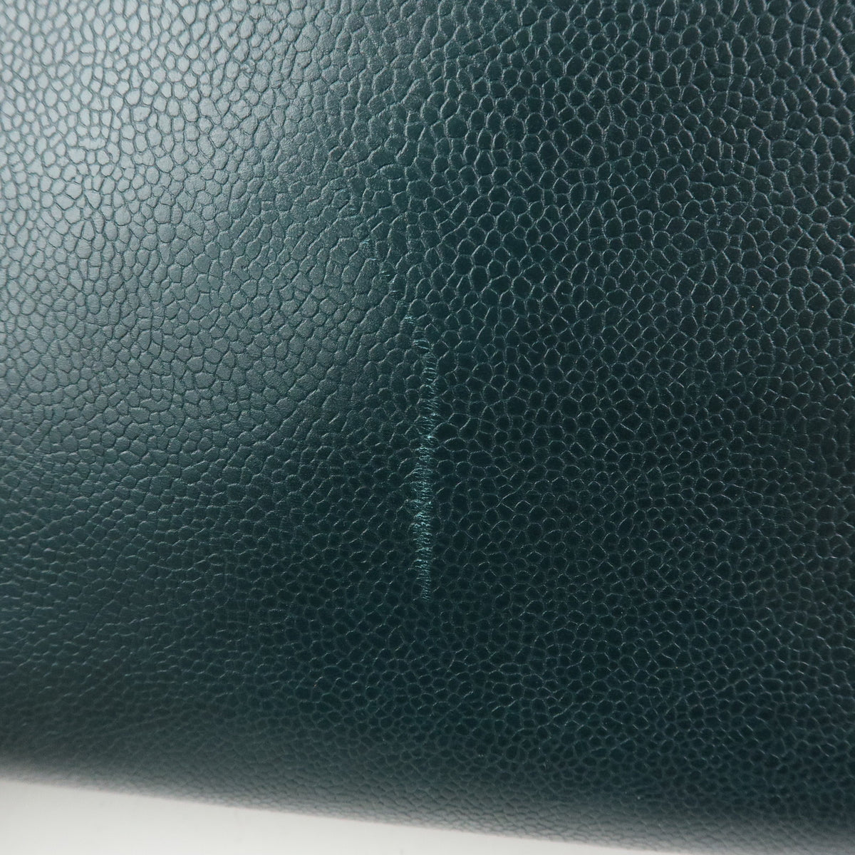 CHANELCOCO Mark Caviarskin Chain Shoulder Bag Tote Bag Dark Green