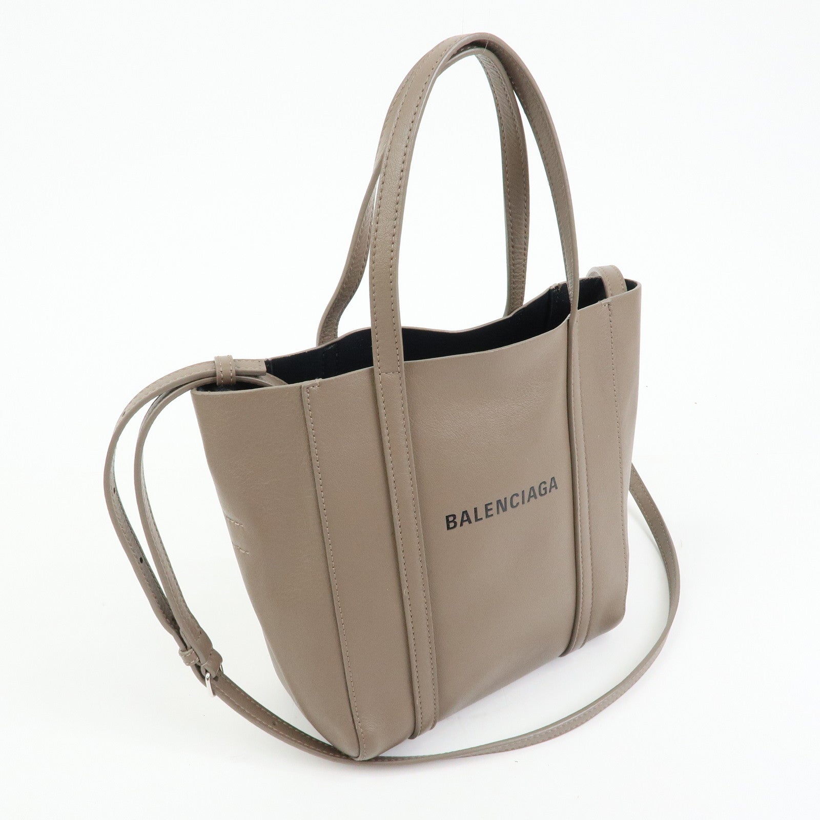 BALENCIAGA Everyday Tote XXS Leather 2Way Tote Bag Light Brown 551815