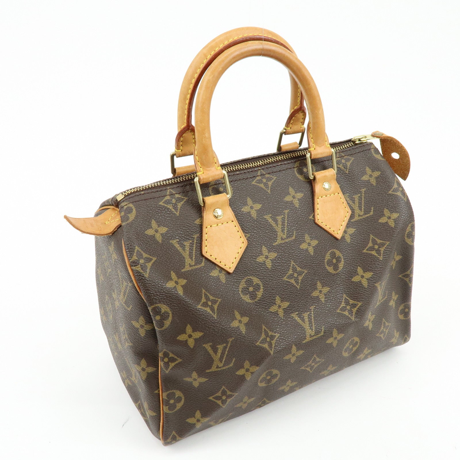 Louis Vuitton Monogram Speedy 25 Boston Bag Hand Bag Brown M41528