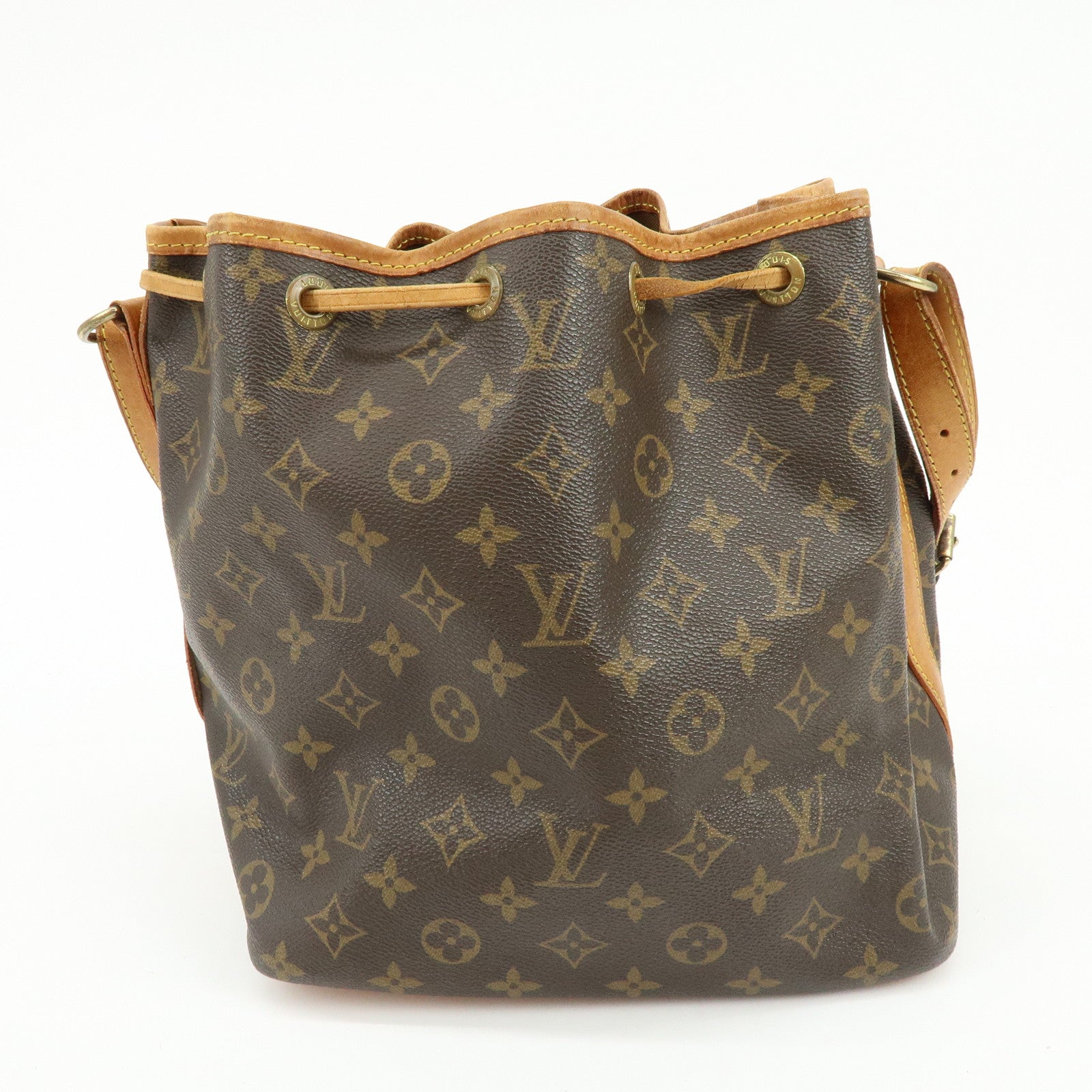 Louis Vuitton Monogram Canvas Petit Noe Shoulder Bag Brown M42226
