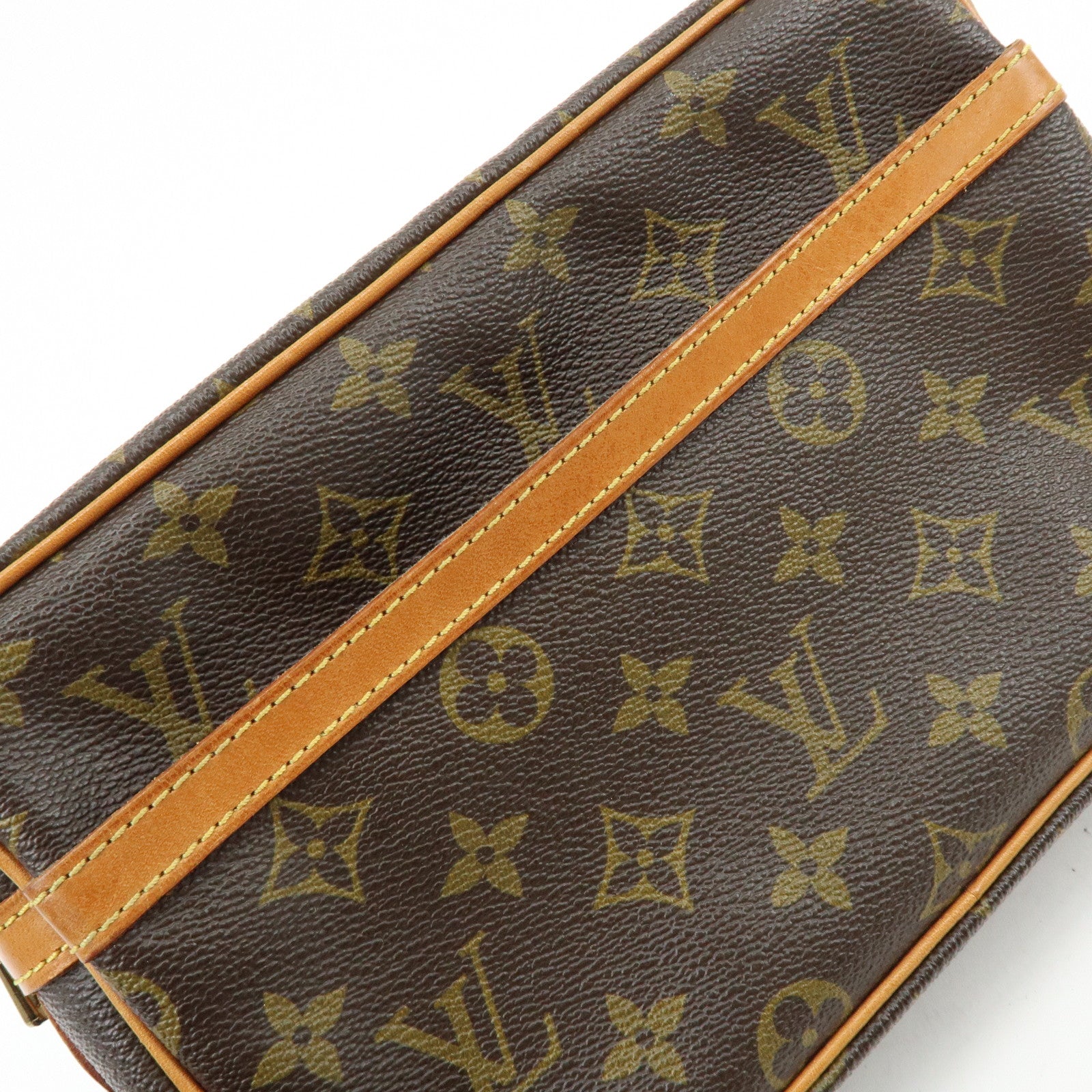 Louis Vuitton Monogram Compiegne 23 Pouch Clutch Bag Brown M51845