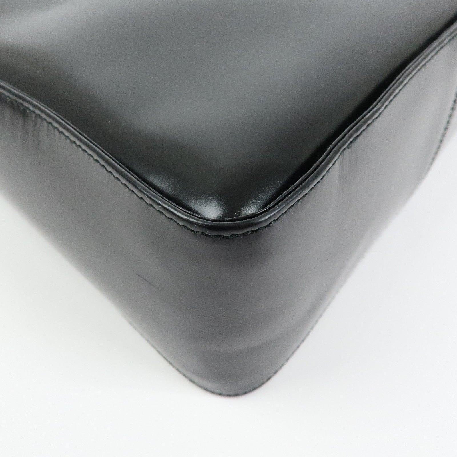Ferragamo Vara Leather 2way Bag Hand Bag Black