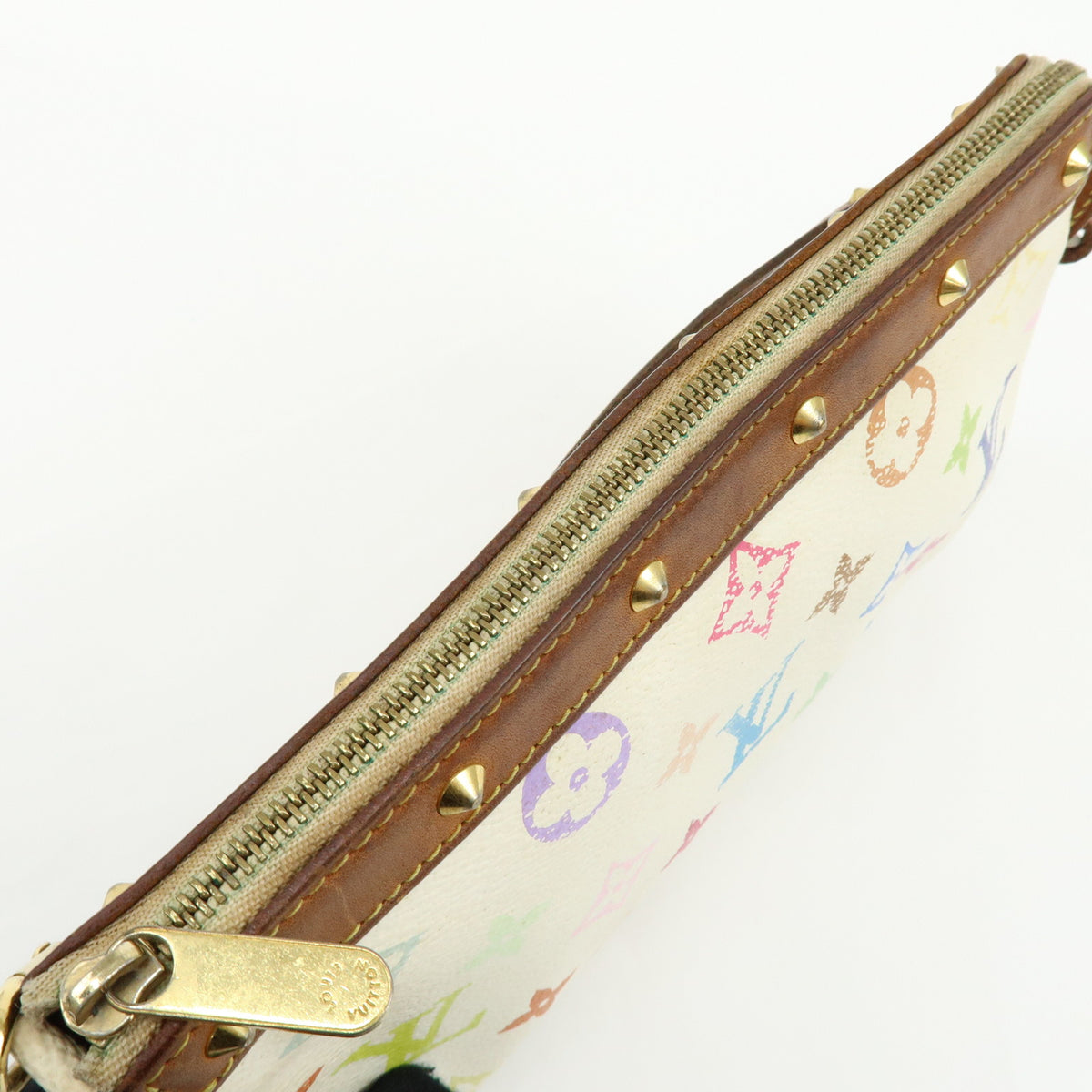 Louis Vuitton Monogram Multicolor Pochette Accessoires Blanc M92649