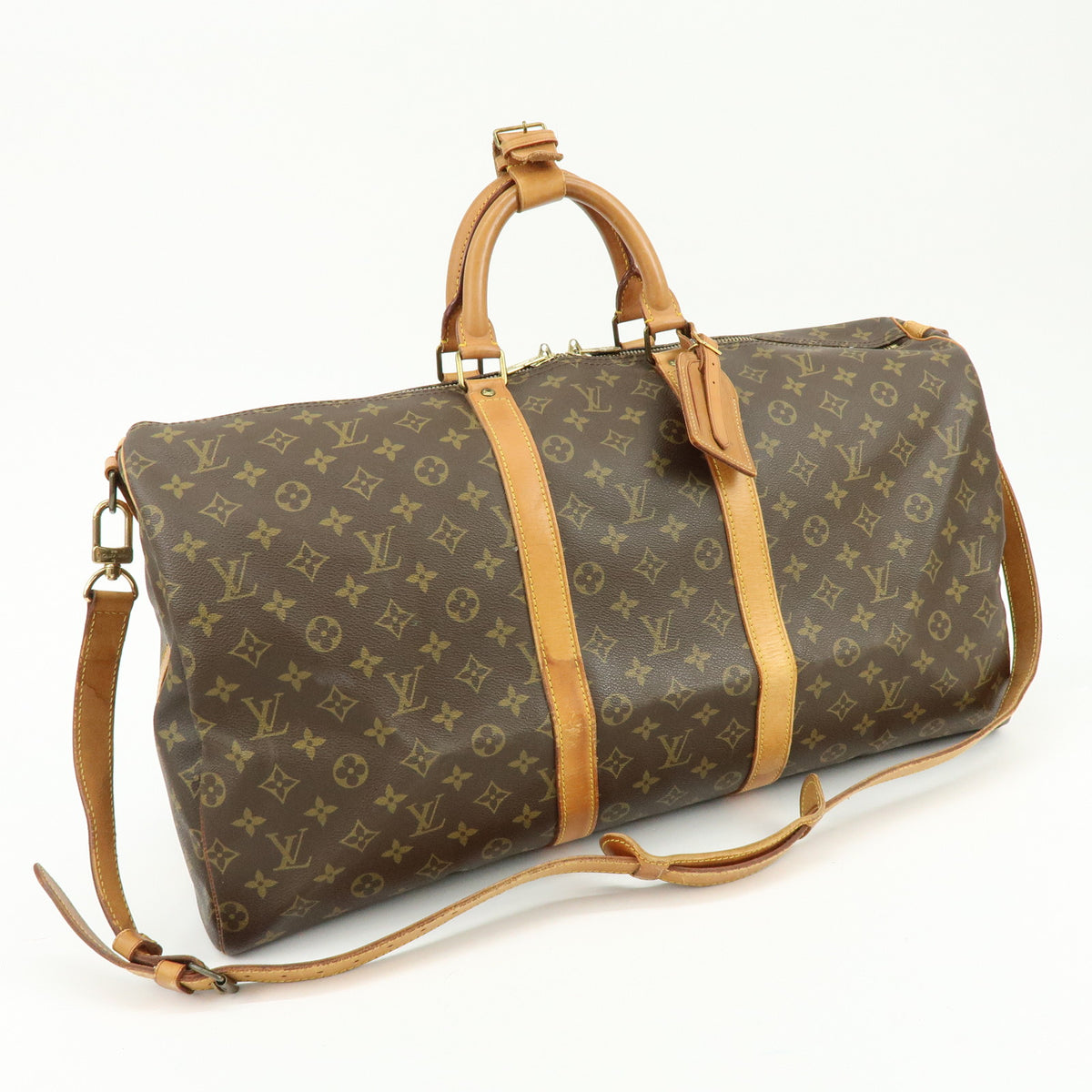 Louis Vuitton Monogram Keep All Bandouliere 55 Boston Bag M41414