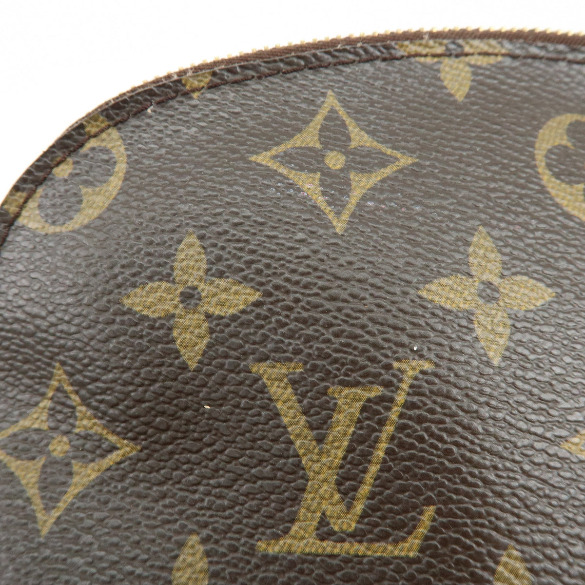 Louis Vuitton Monogram Pochette Cosmetic PM Pouch Brown M47515