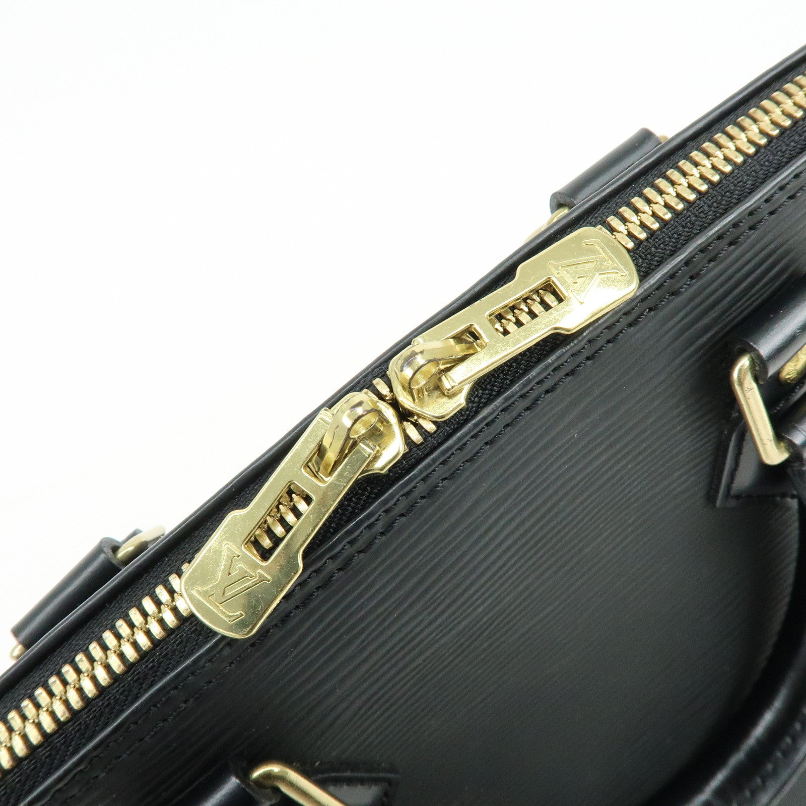 Louis Vuitton Epi Alma PM Leather Hand Bag Noir Black M52142