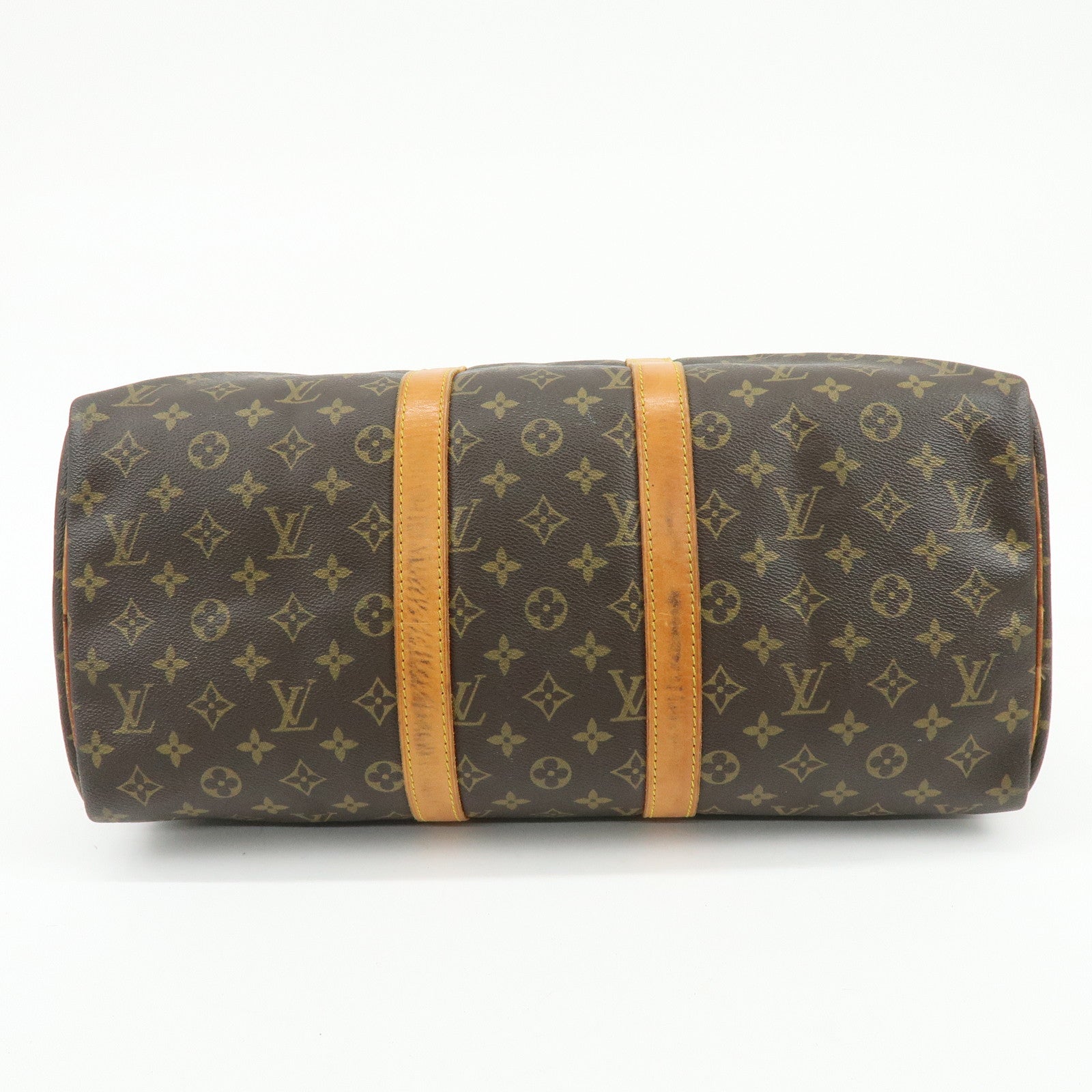 Louis Vuitton Monogram Keep All 45 Boston Bag Hand Bag Brown M41428
