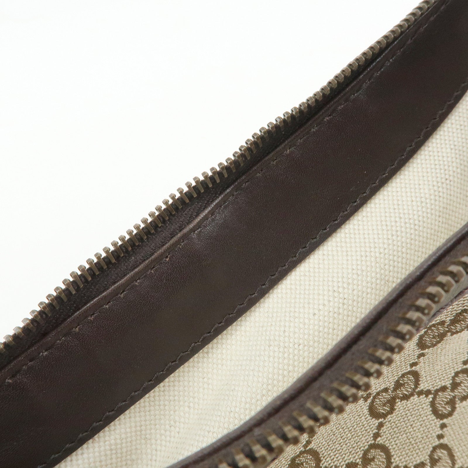 GUCCI Scarlett Interlocking G GG Canvas Leather Shoulder Bag 282298