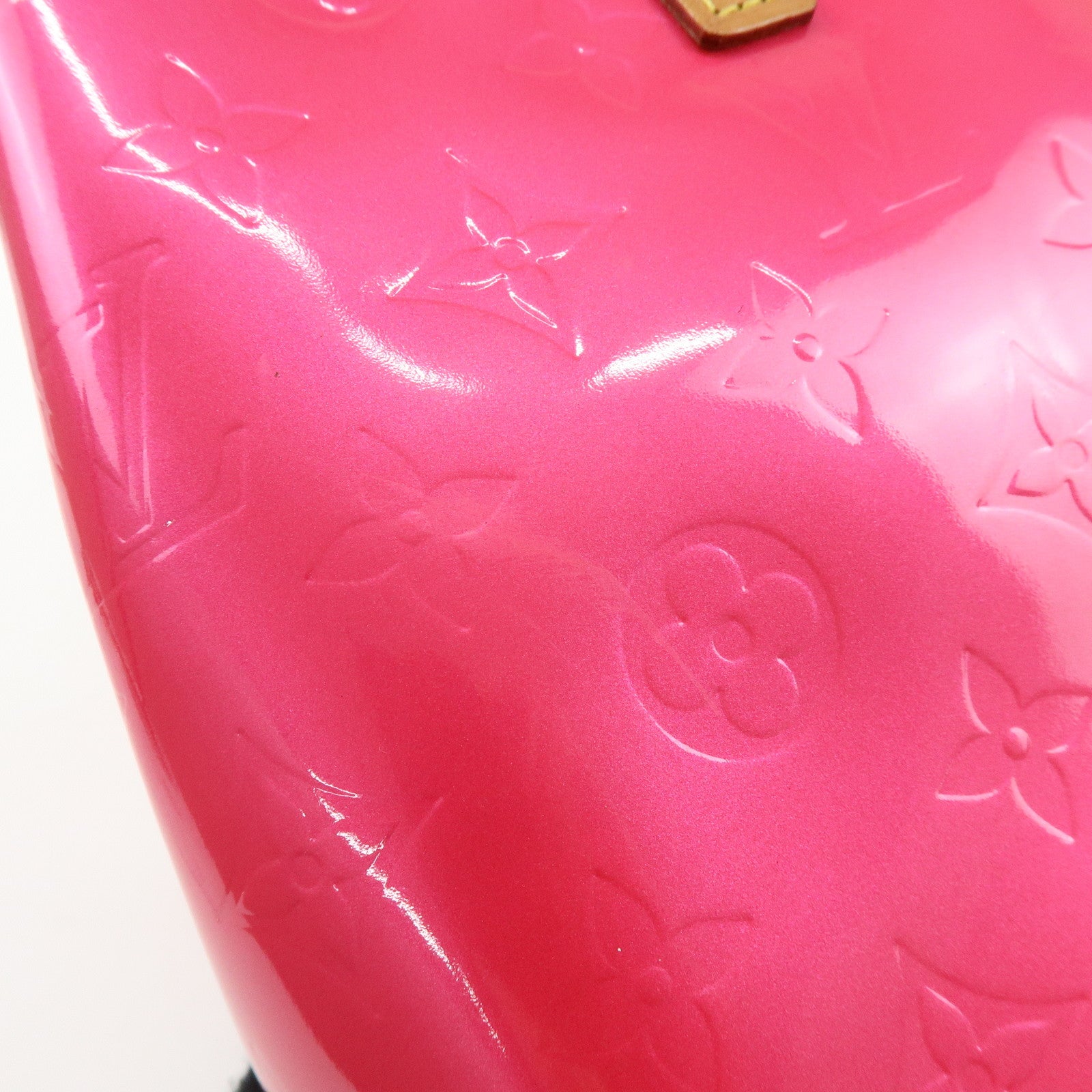 Louis Vuitton Monogram Vernis Lead PM Hand Bag Pink M91221