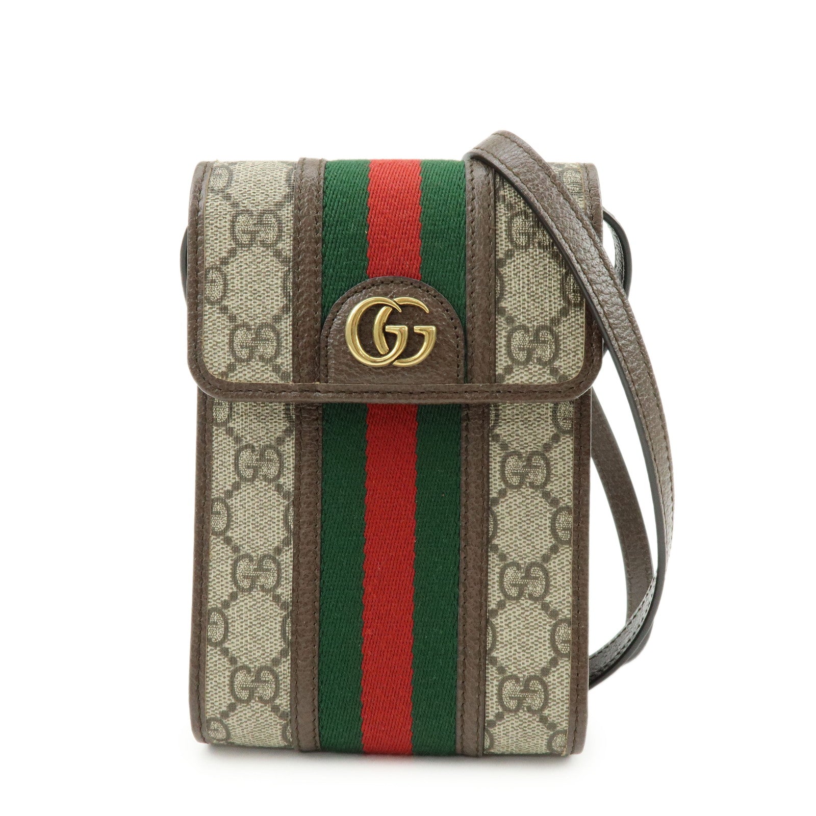 GUCCI Ophidia Sherry Double G GG Supreme Mini Shoulder Bag  625757